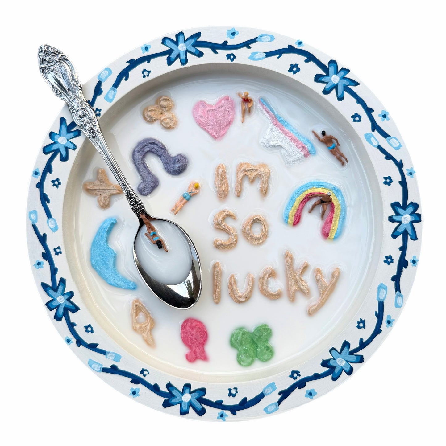 Lucky Charms: Saturday Mornings Cereal Collection - 8x8in Mixed Media