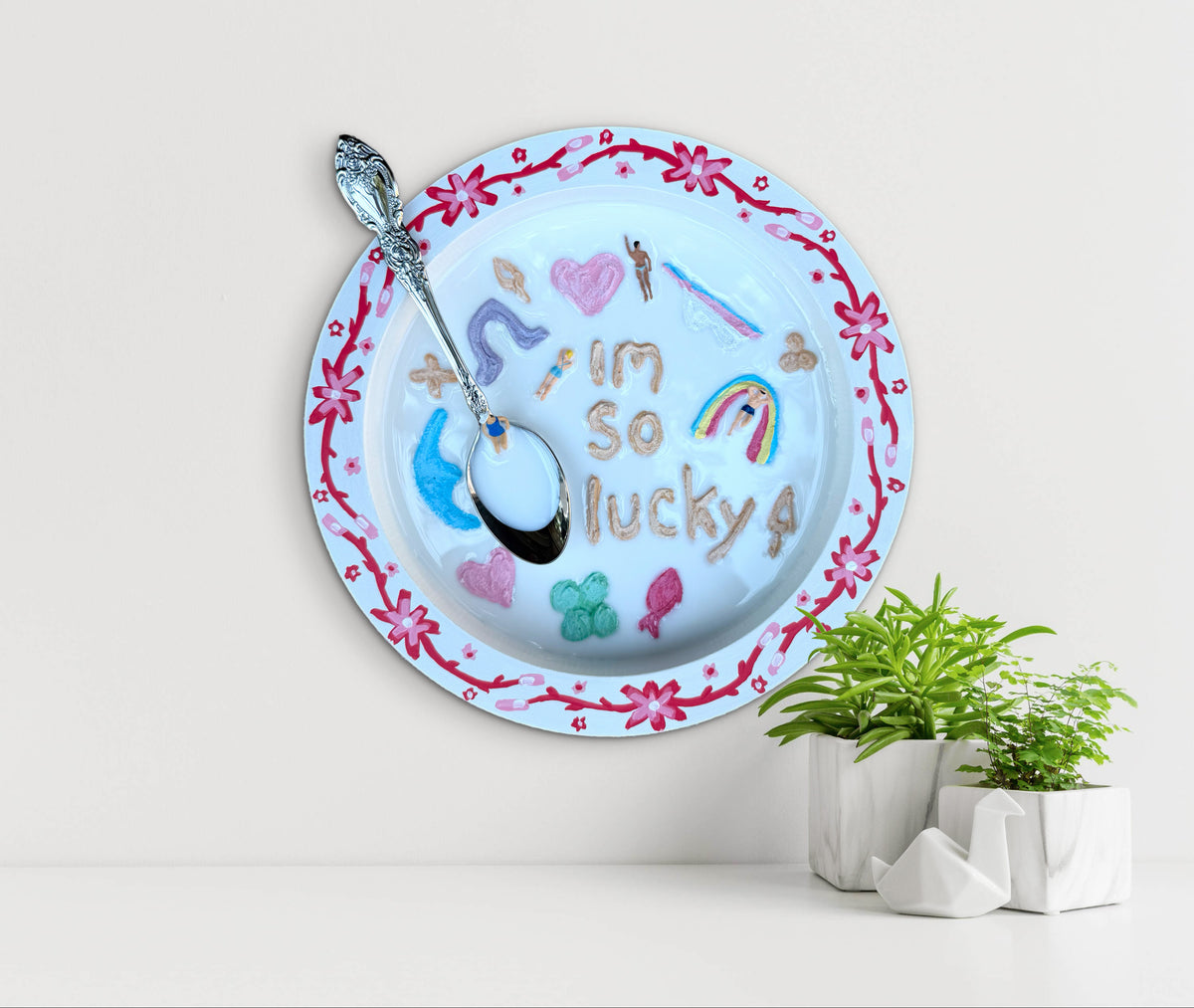 Lucky Charms: Saturday Mornings Cereal Collection - 8x8in Mixed Media