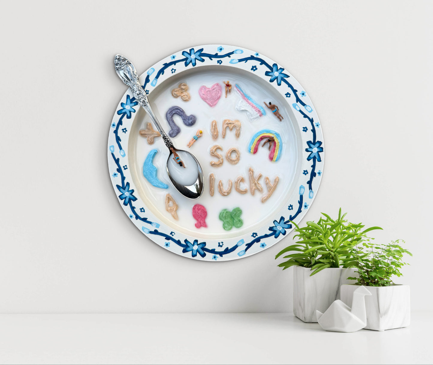 Lucky Charms: Saturday Mornings Cereal Collection - 8x8in Mixed Media