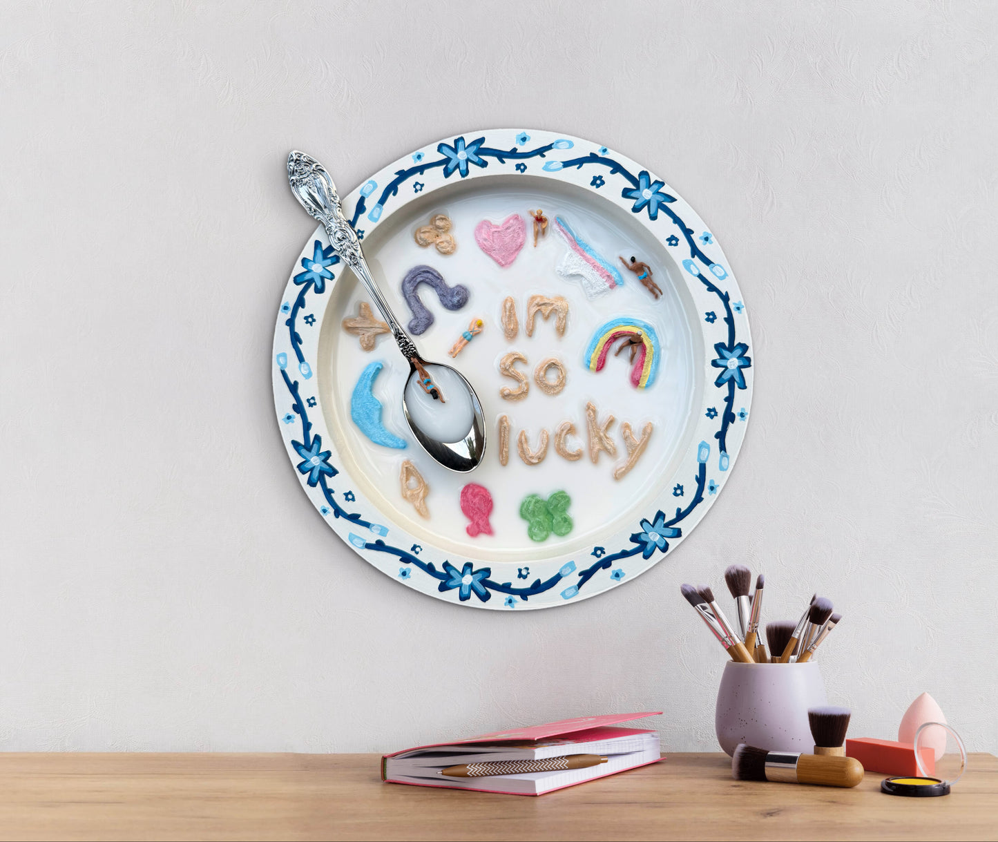 Lucky Charms: Saturday Mornings Cereal Collection - 8x8in Mixed Media