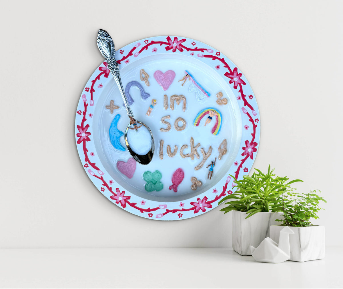 Lucky Charms: Saturday Mornings Cereal Collection - 8x8in Mixed Media