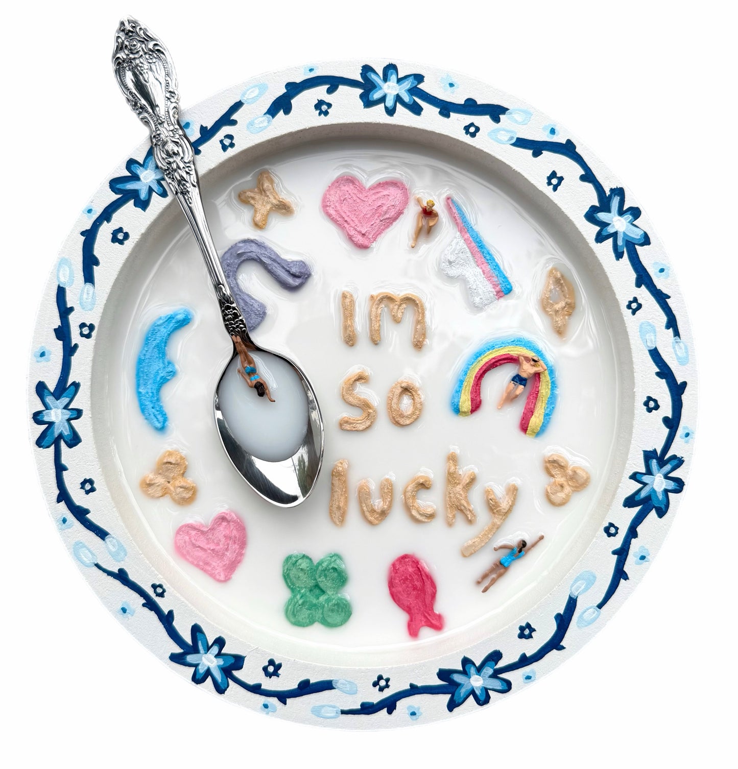 Lucky Charms: Saturday Mornings Cereal Collection - 8x8in Mixed Media