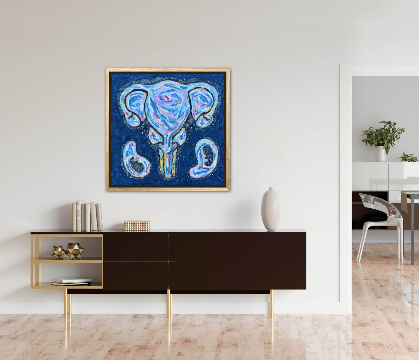 The First Resort 24x24in Original Framed