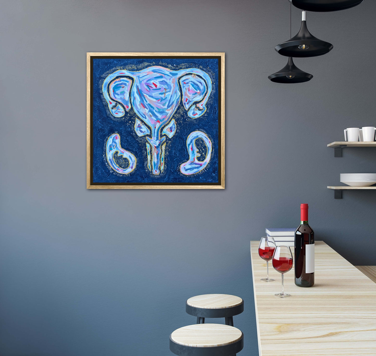 The First Resort 24x24in Original Framed