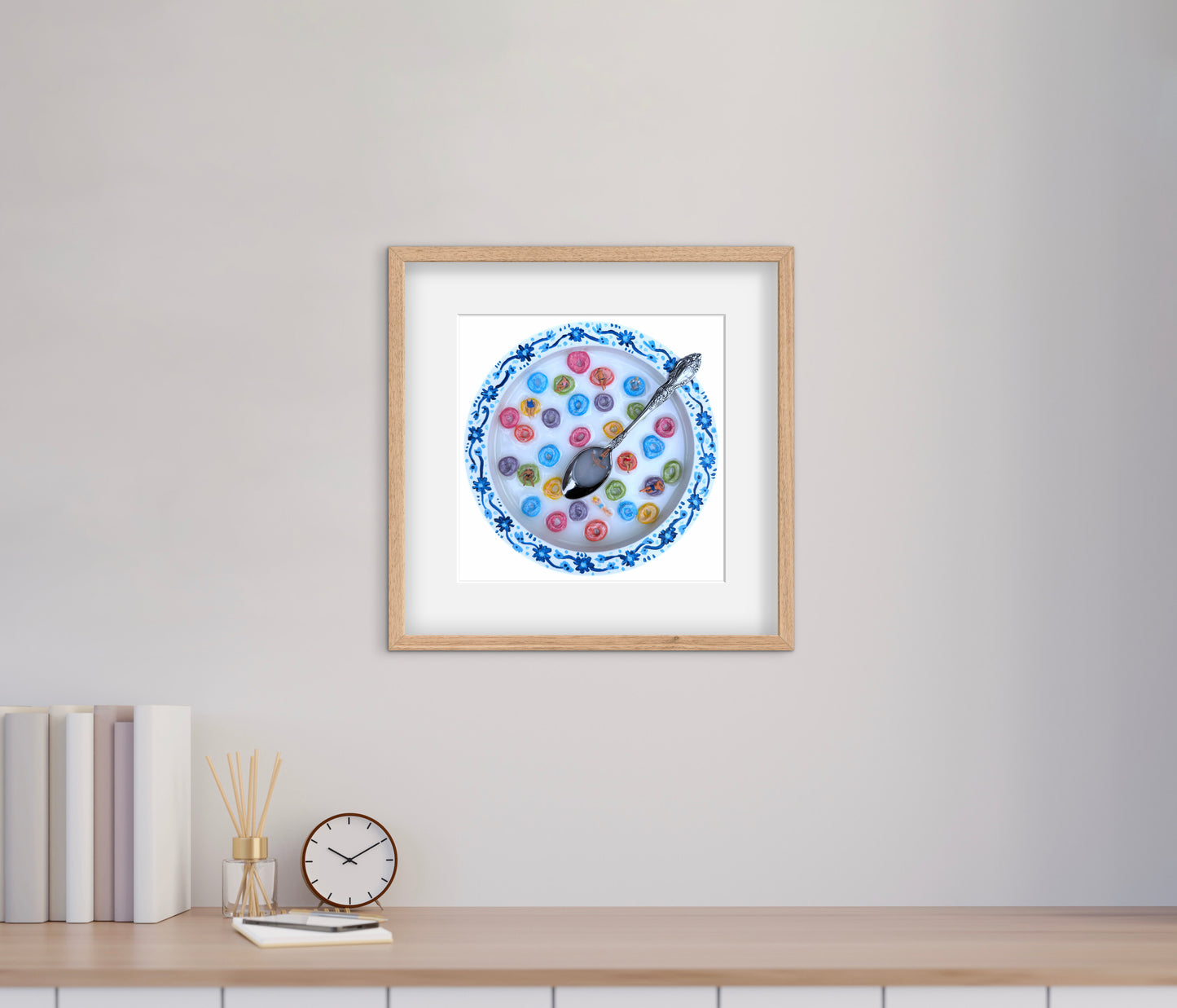 Saturday Mornings: Fruit Loops Print - 10x10in Glicée Fine Art Print