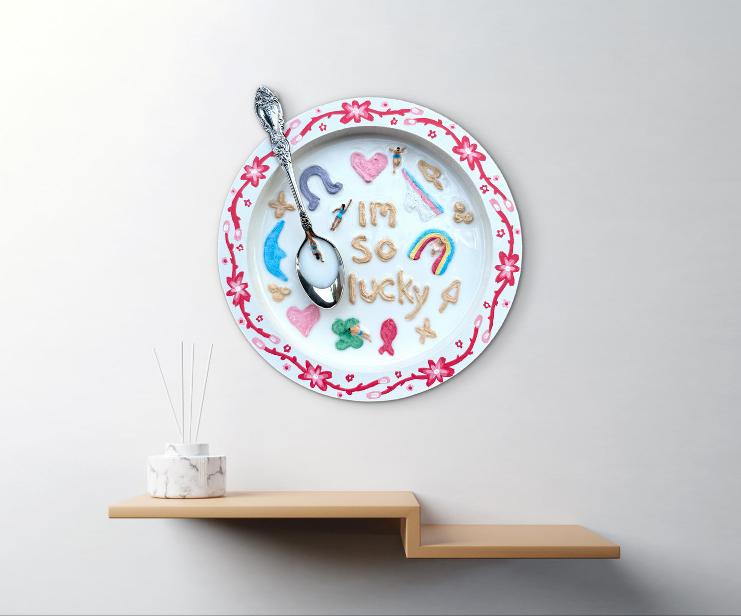 Lucky Charms: Saturday Mornings Cereal Collection - 8x8in Mixed Media