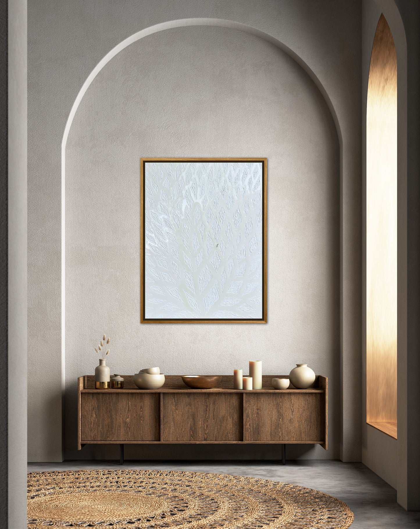 The Path to Dancing in the Clouds - 30x40in Mixed Media Textured Artwork Framed