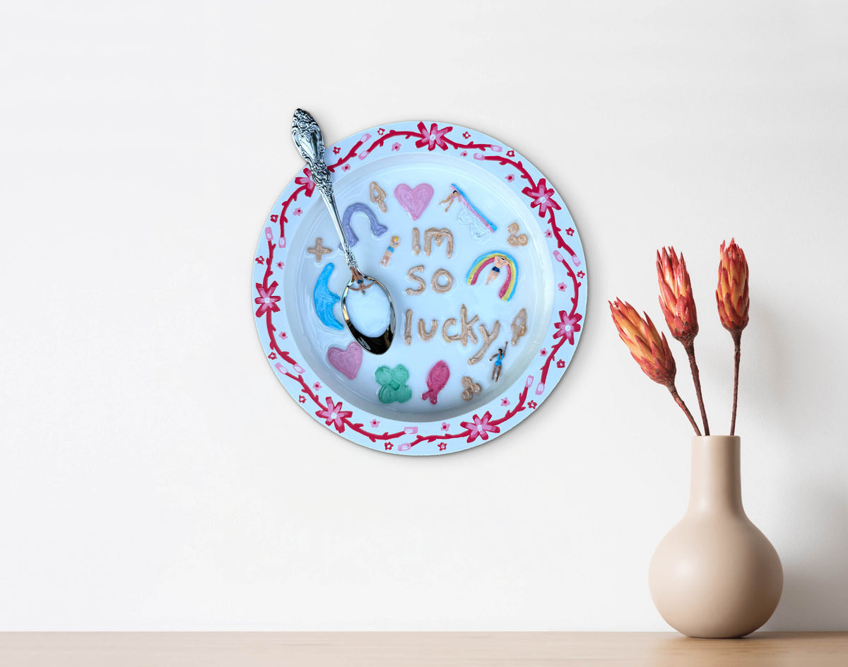 Lucky Charms: Saturday Mornings Cereal Collection - 8x8in Mixed Media