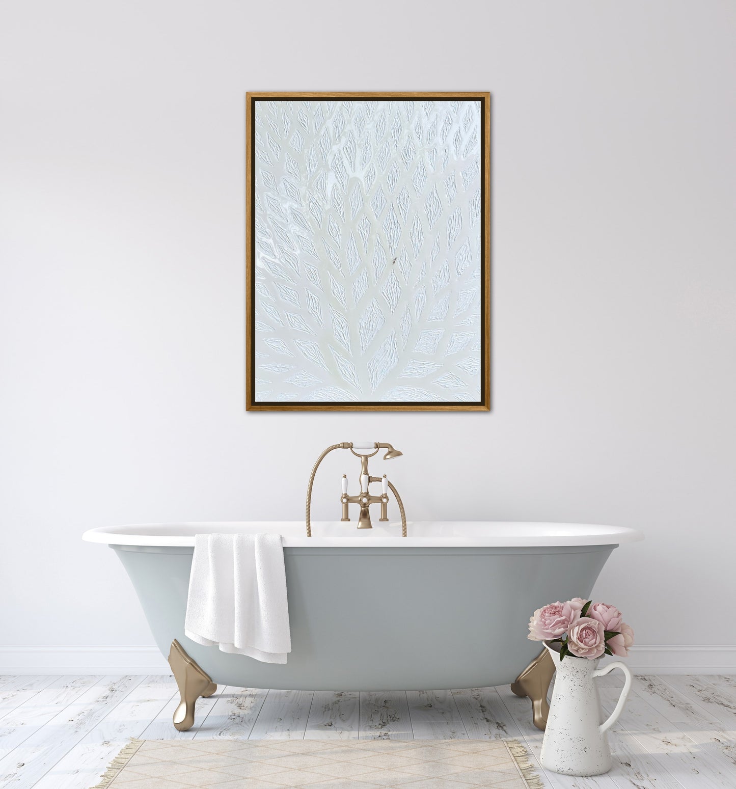 The Path to Dancing in the Clouds - 30x40in Mixed Media Textured Artwork Framed