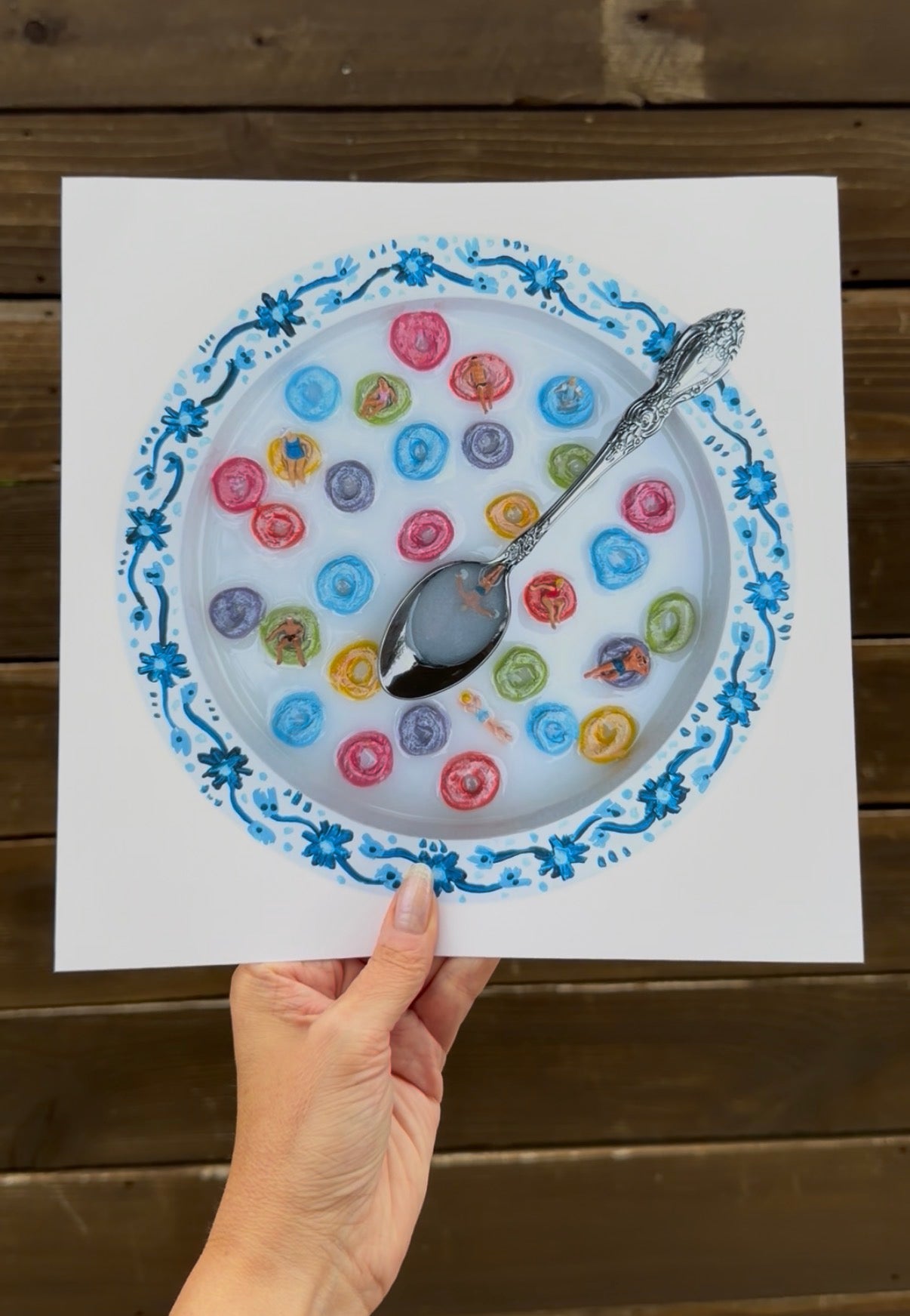 Saturday Mornings: Fruit Loops Print - 10x10in Glicée Fine Art Print