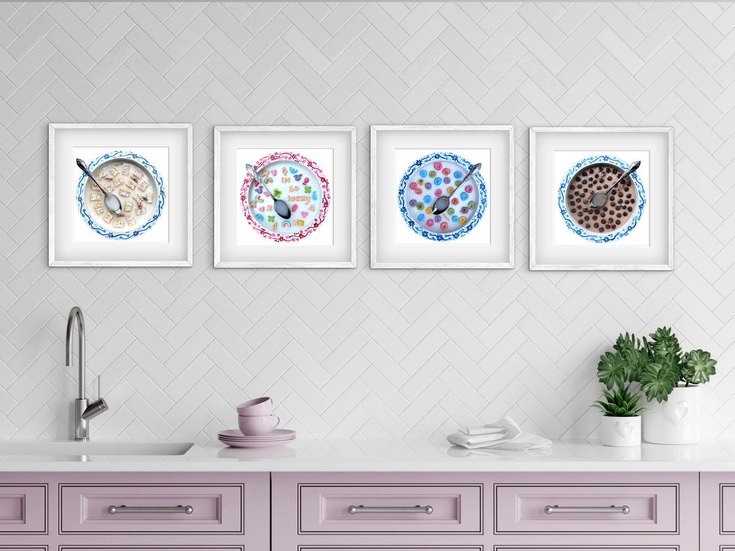 Saturday Mornings: Frosted Mini Wheats Print - 10x10in Glicée Fine Art Print