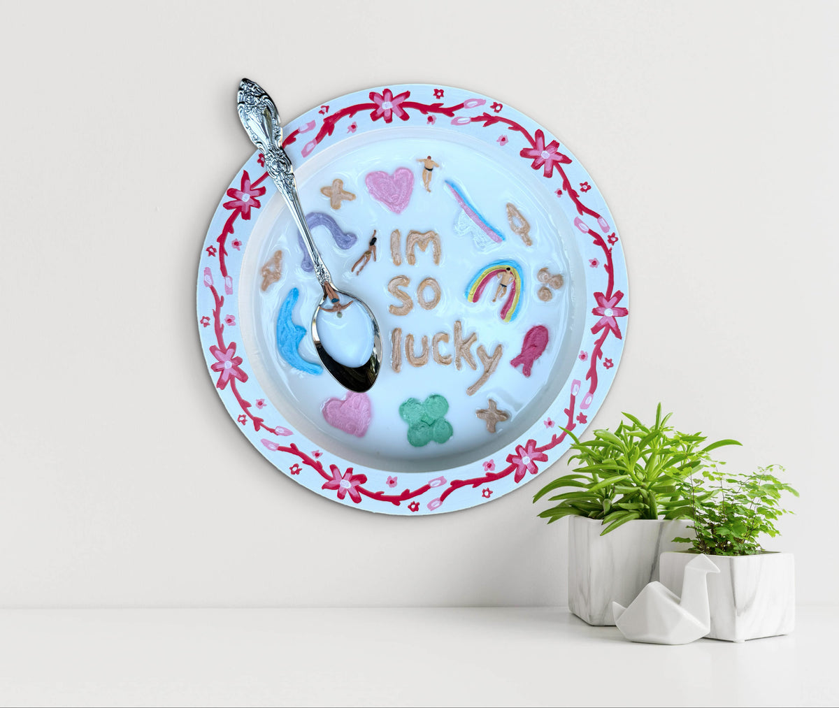 Lucky Charms: Saturday Mornings Cereal Collection - 8x8in Mixed Media