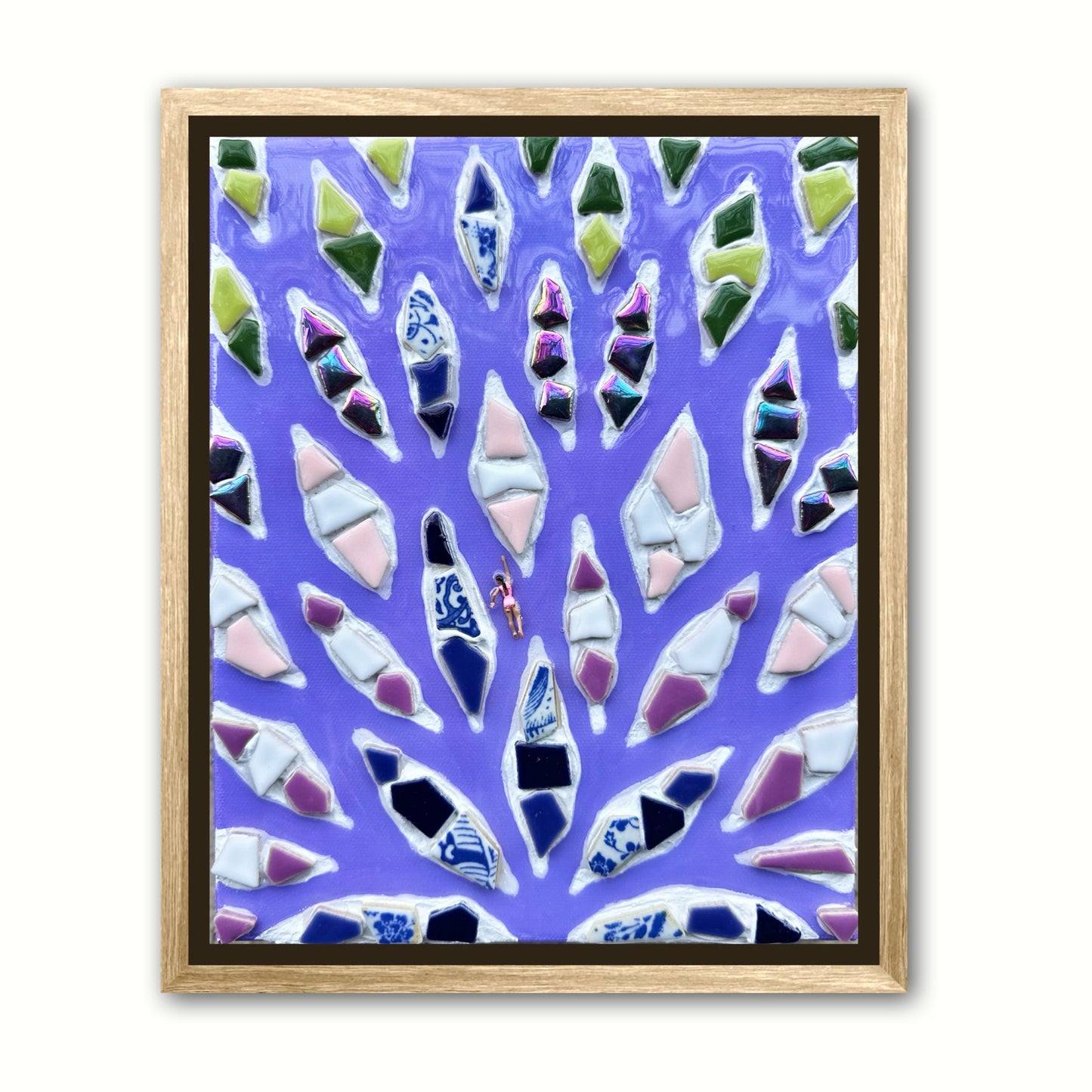 The Path to Fulfillment - 8x10 Mixed Media; Sand, Acrylic & Resin on Canvas Framed