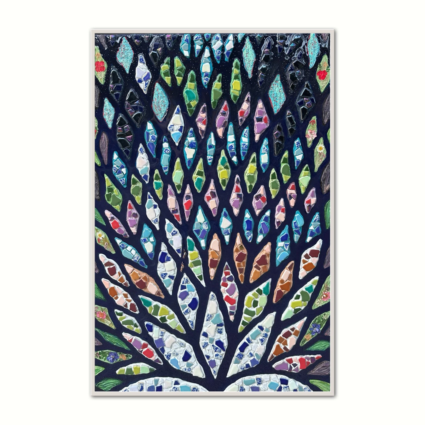 The Path to Wholeness - 24x36in Mixed Media; Sand, Acrylic & Resin on Canvas Framed