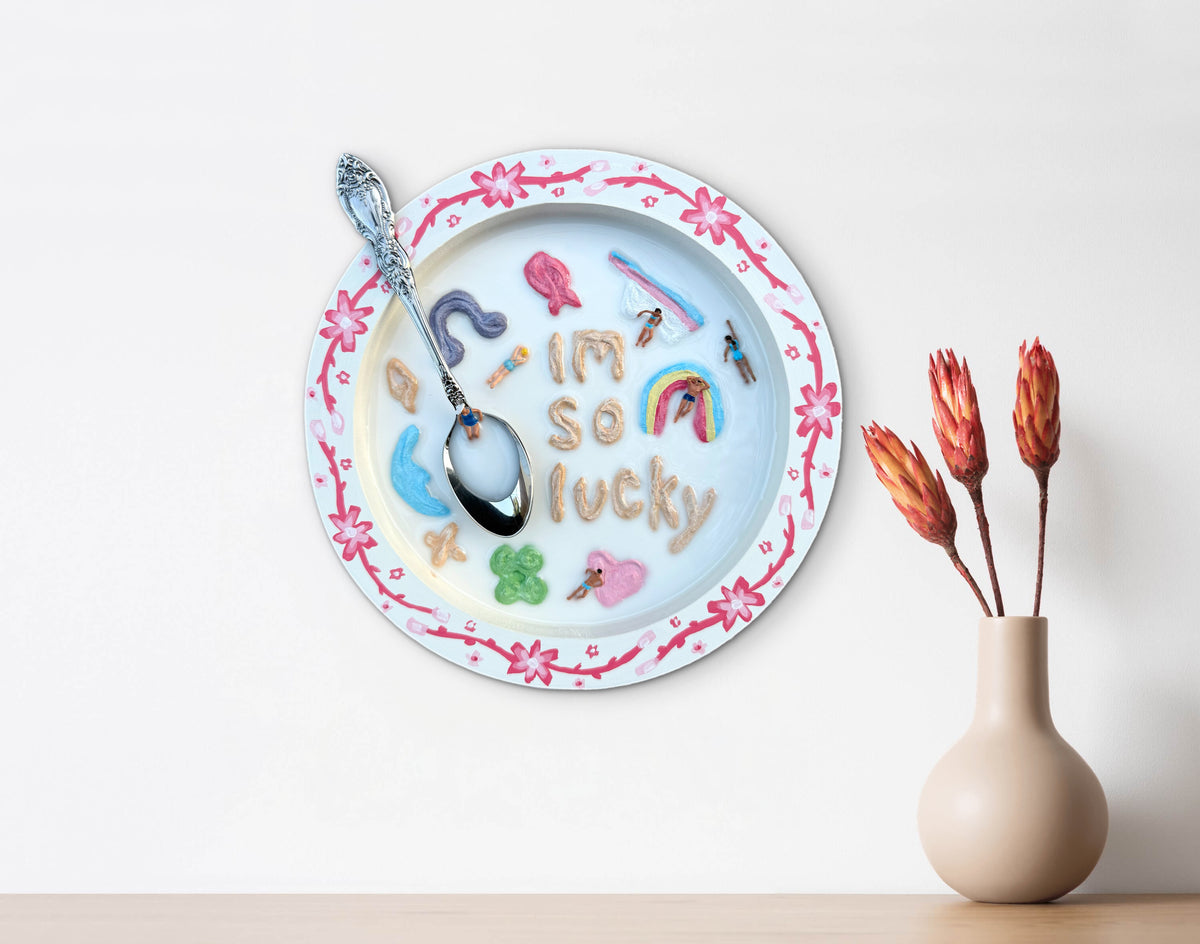 Lucky Charms: Saturday Mornings Cereal Collection - 8x8in Mixed Media