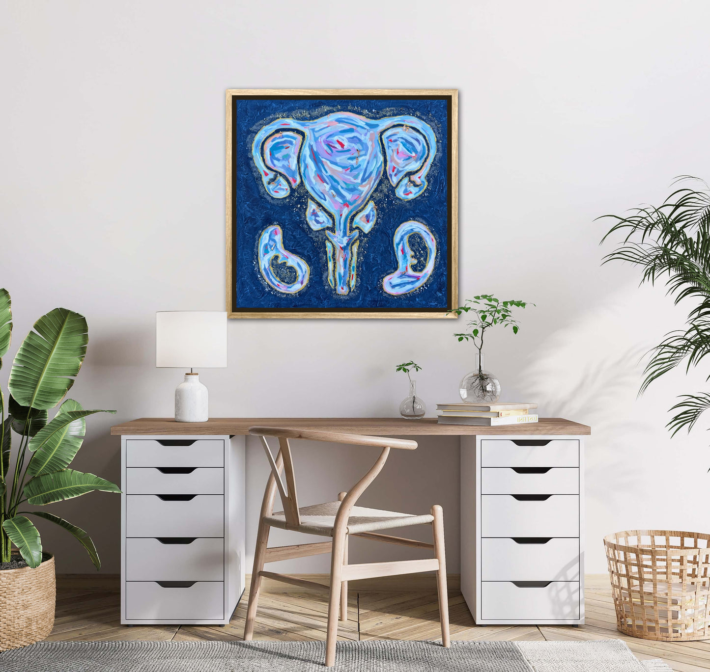 The First Resort 24x24in Original Framed