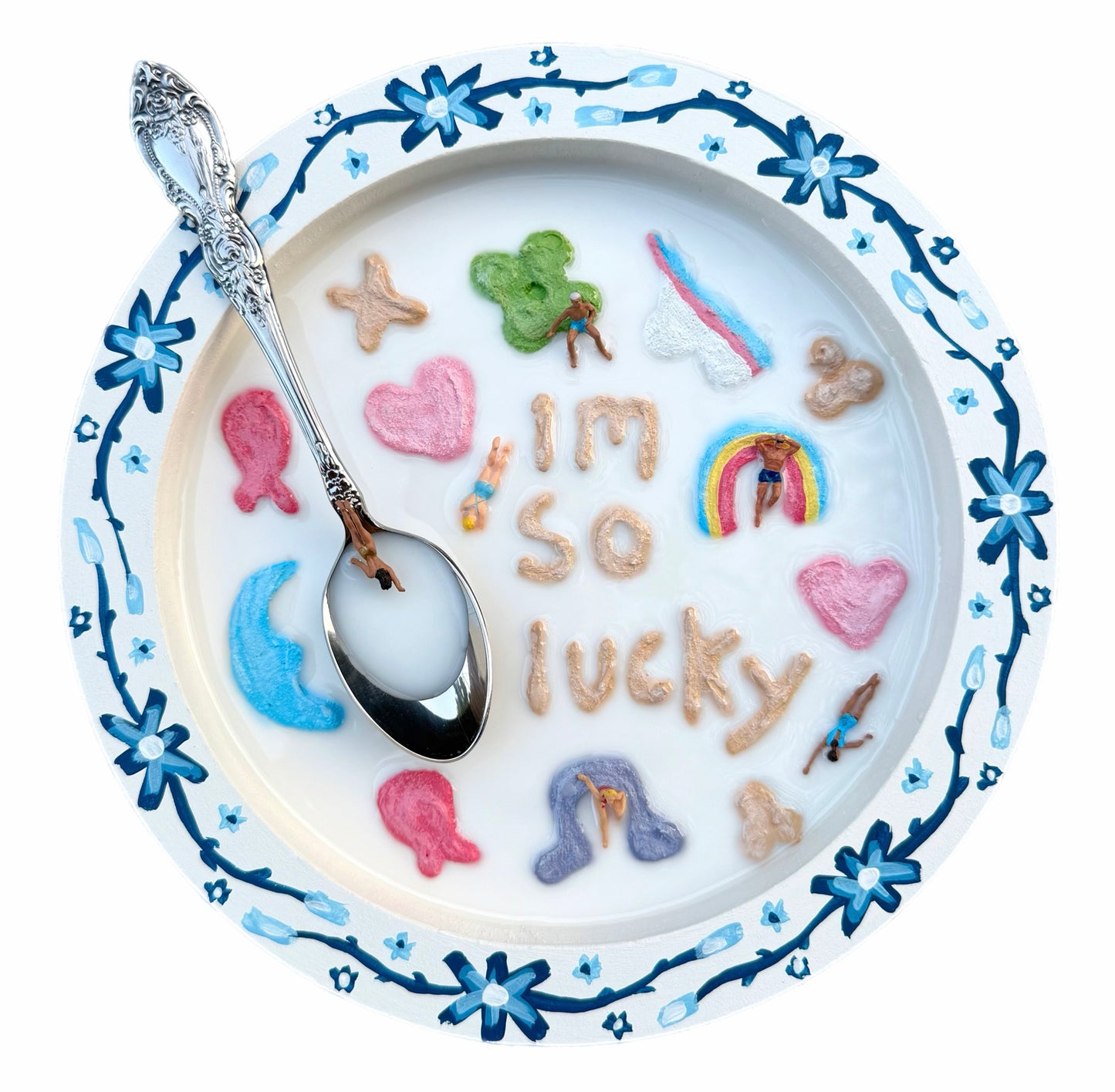 Lucky Charms: Saturday Mornings Cereal Collection - 8x8in Mixed Media