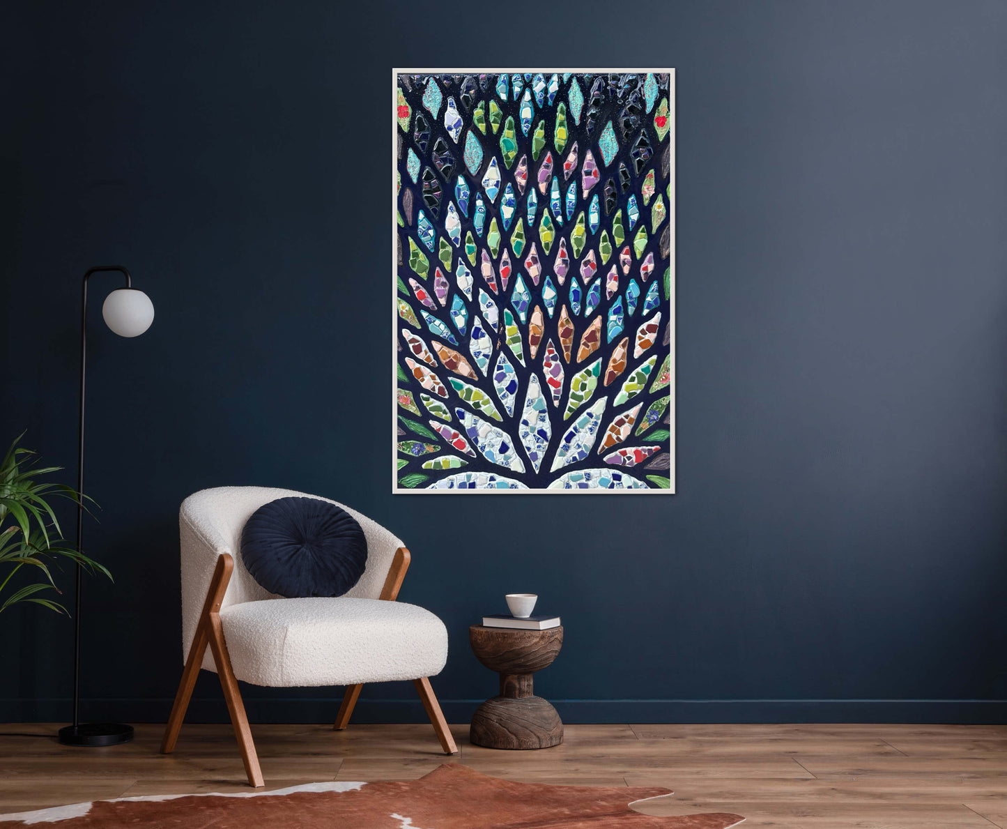 The Path to Wholeness - 24x36in Mixed Media; Sand, Acrylic & Resin on Canvas Framed