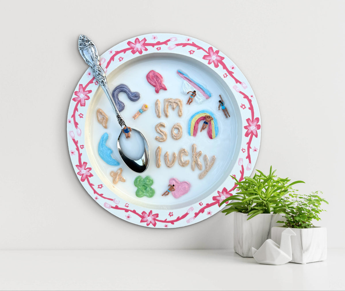 Lucky Charms: Saturday Mornings Cereal Collection - 8x8in Mixed Media
