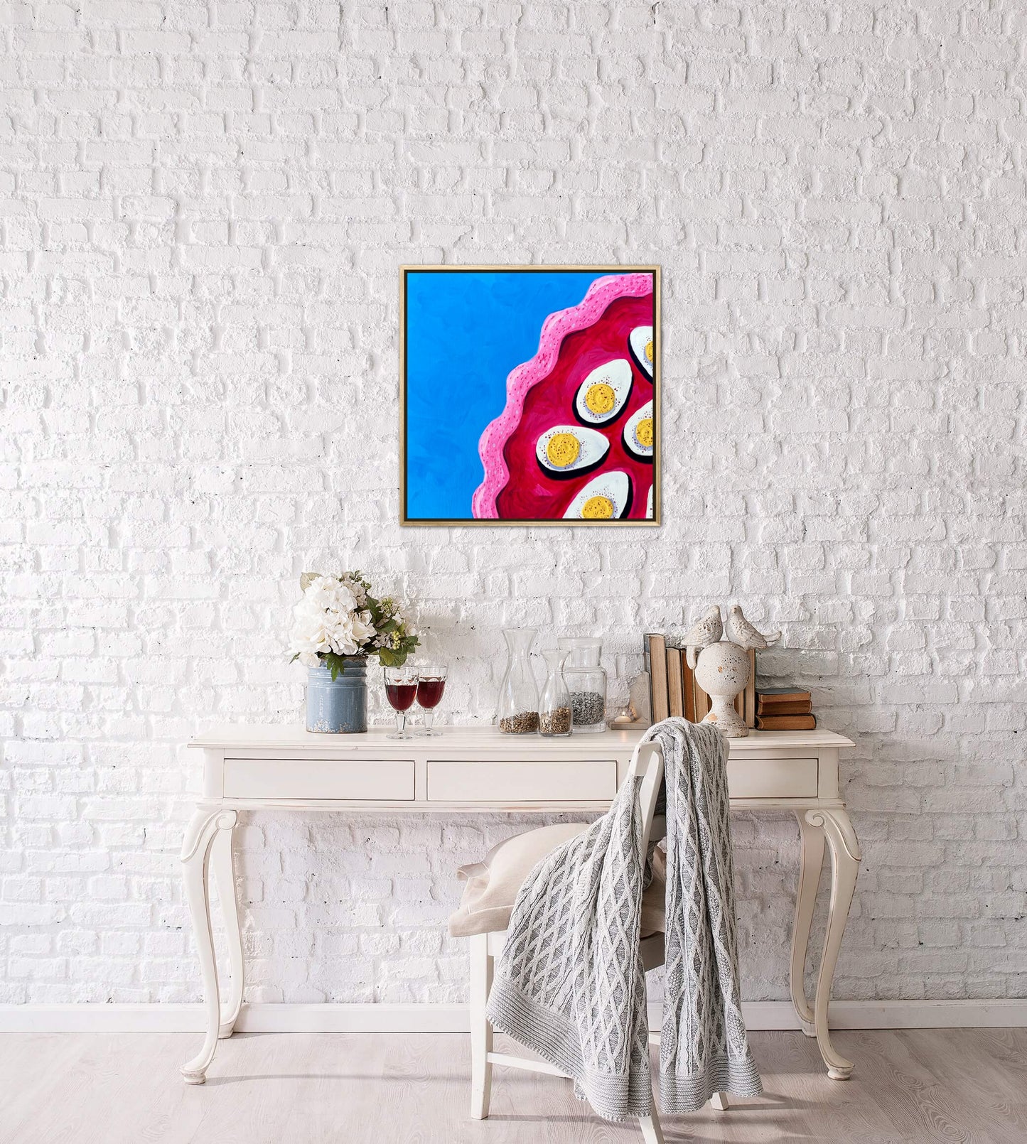 Little Luxuries Collection: Deviled Eggs - 12x12in Original Art