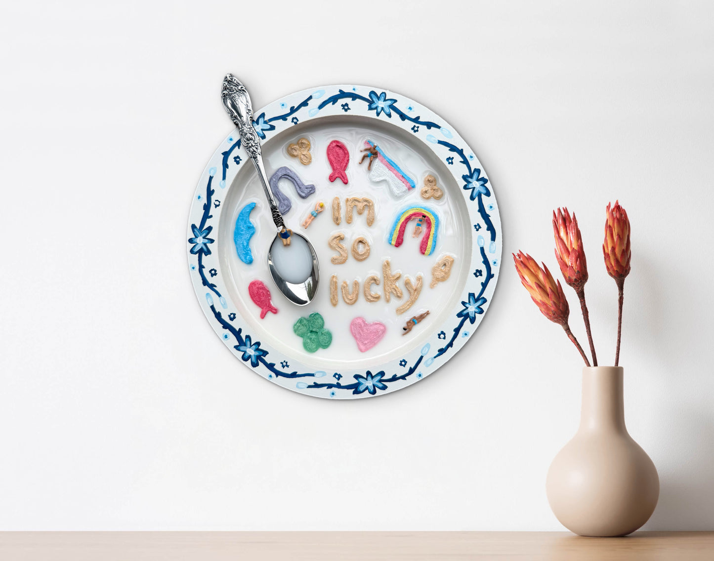Lucky Charms: Saturday Mornings Cereal Collection - 8x8in Mixed Media