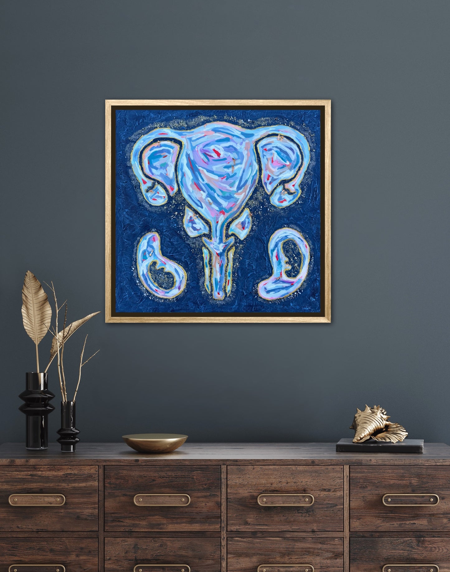 The First Resort 24x24in Original Framed