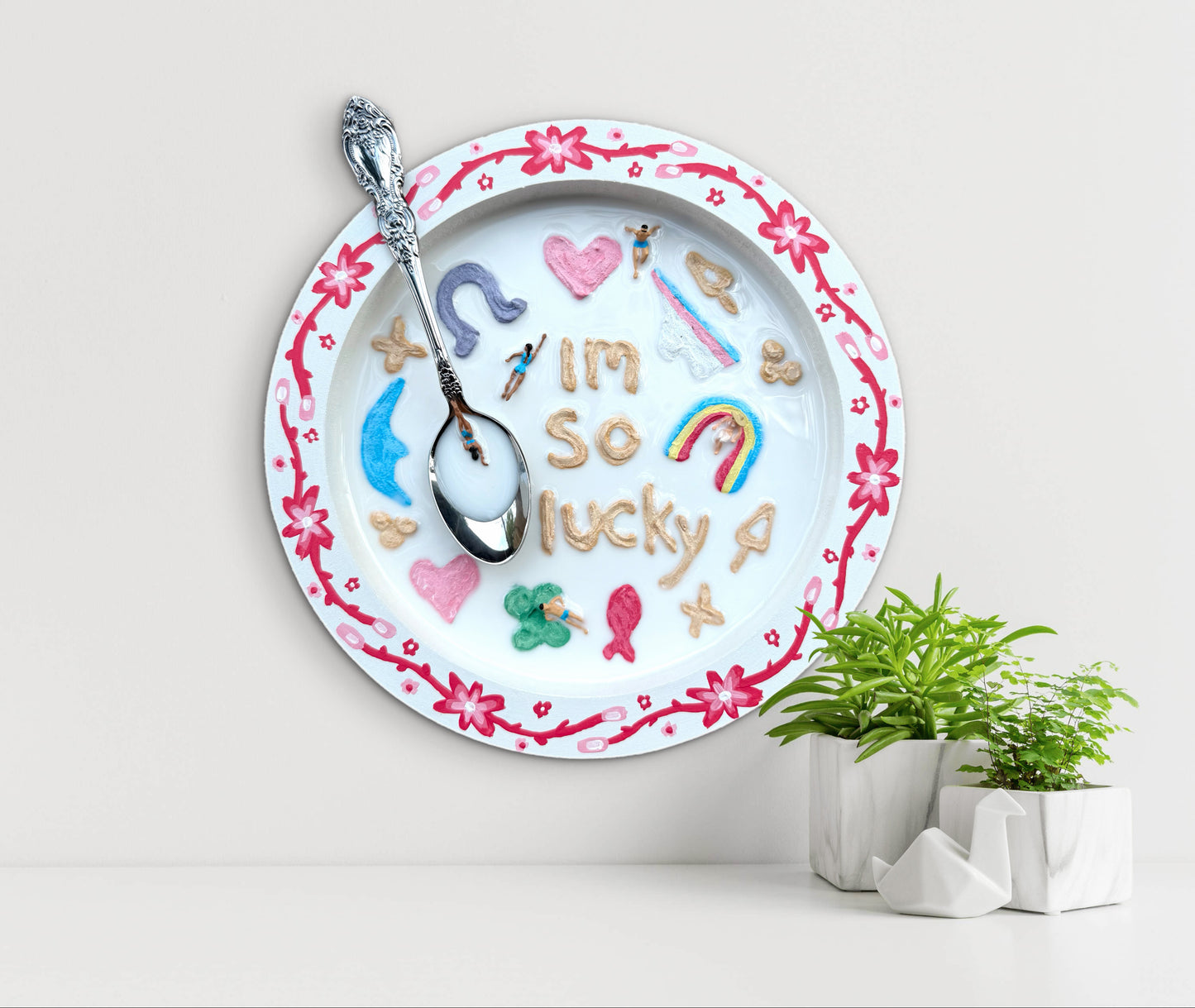 Lucky Charms: Saturday Mornings Cereal Collection - 8x8in Mixed Media