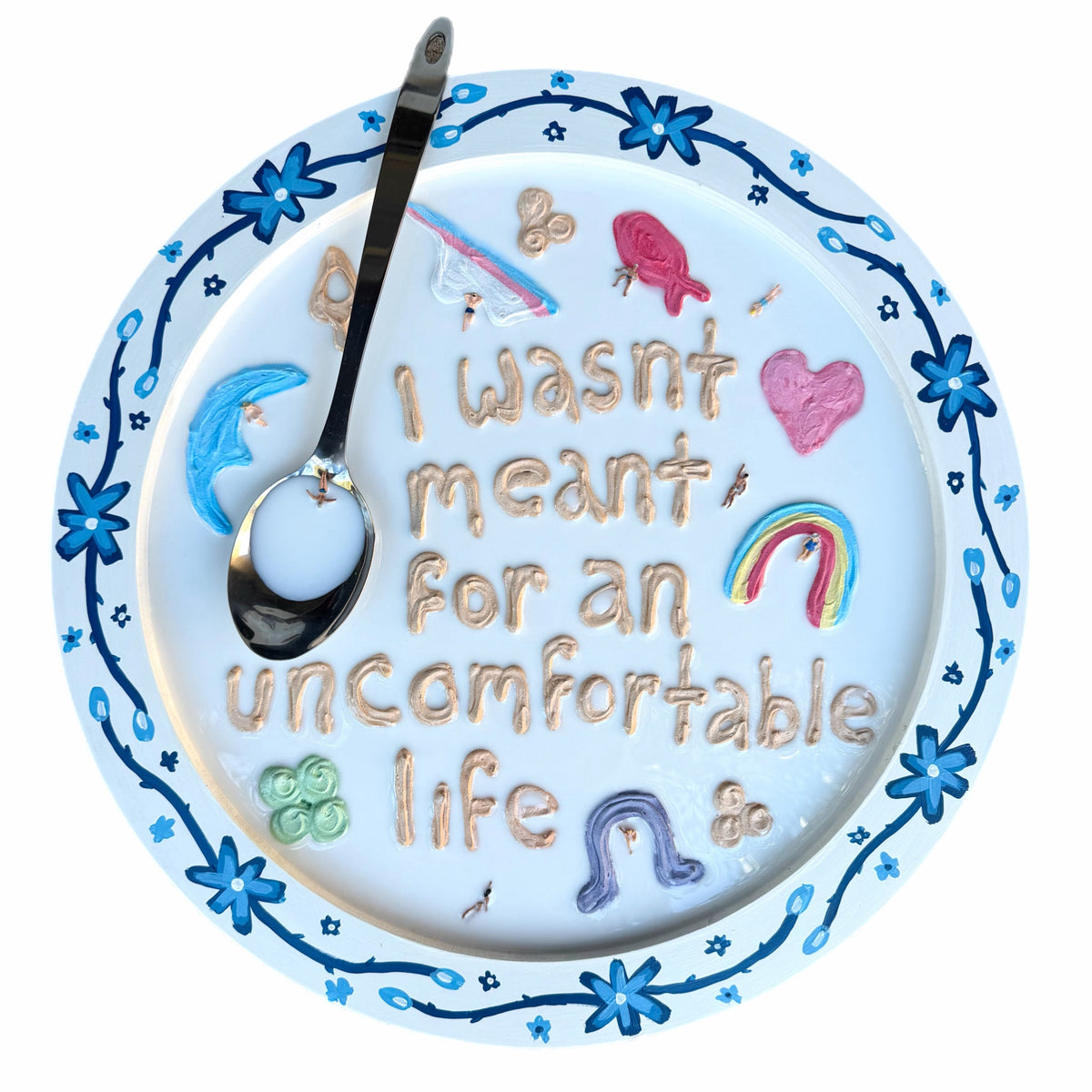 Lucky Charms: I Wasn’t Meant for an Uncomfortable Life - 20x20in Mixed Media