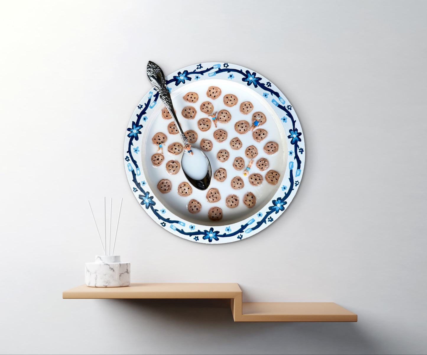 Cookie Crisp: Saturday Mornings Cereal Collection - 8x8in Mixed Media