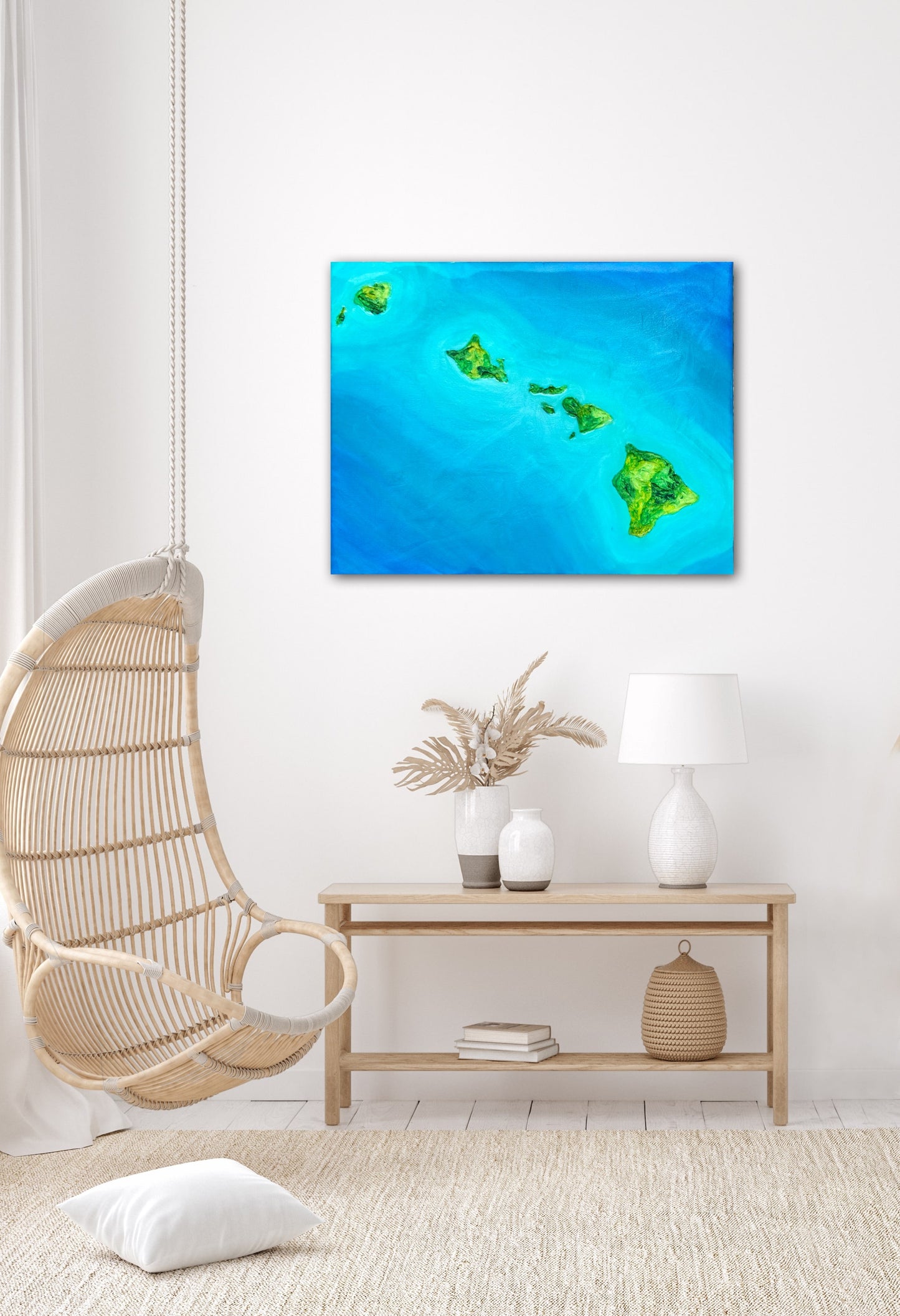 HAWAII - 16x20in Acrylic & Resin on Canvas