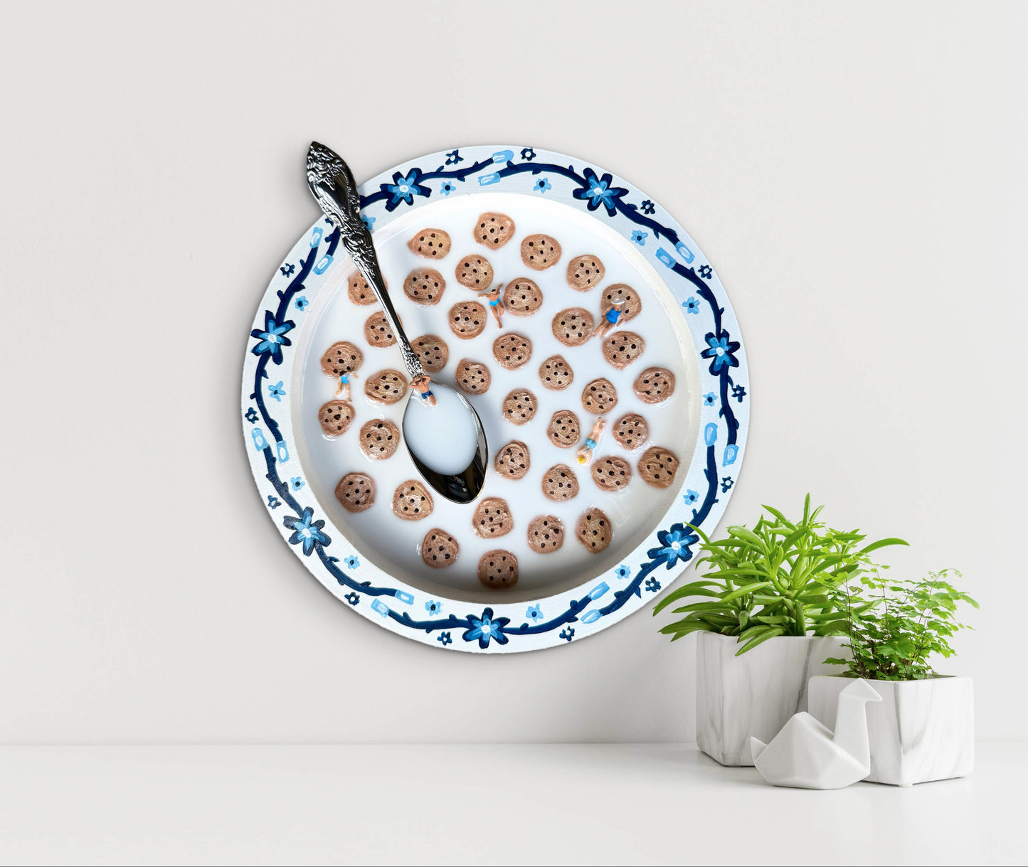 Cookie Crisp: Saturday Mornings Cereal Collection - 8x8in Mixed Media