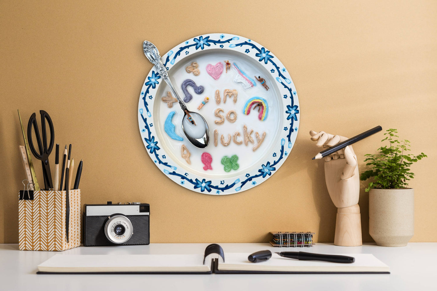 Lucky Charms: Saturday Mornings Cereal Collection - 8x8in Mixed Media