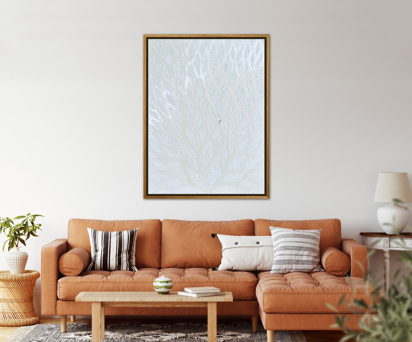 The Path to Dancing in the Clouds - 30x40in Mixed Media Textured Artwork Framed