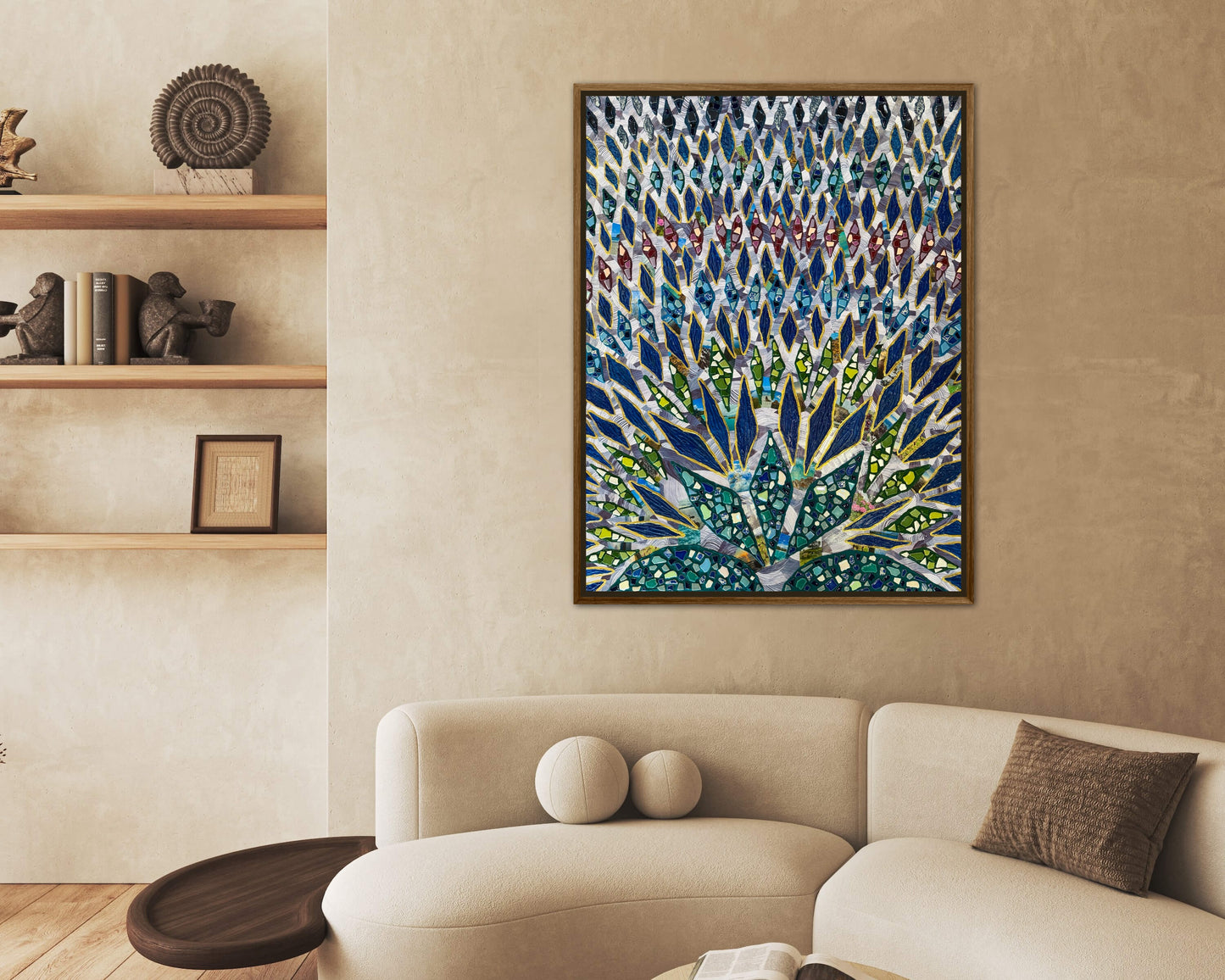 The Path to Paradise - 36x48in Mixed Media Textured Artwork Framed
