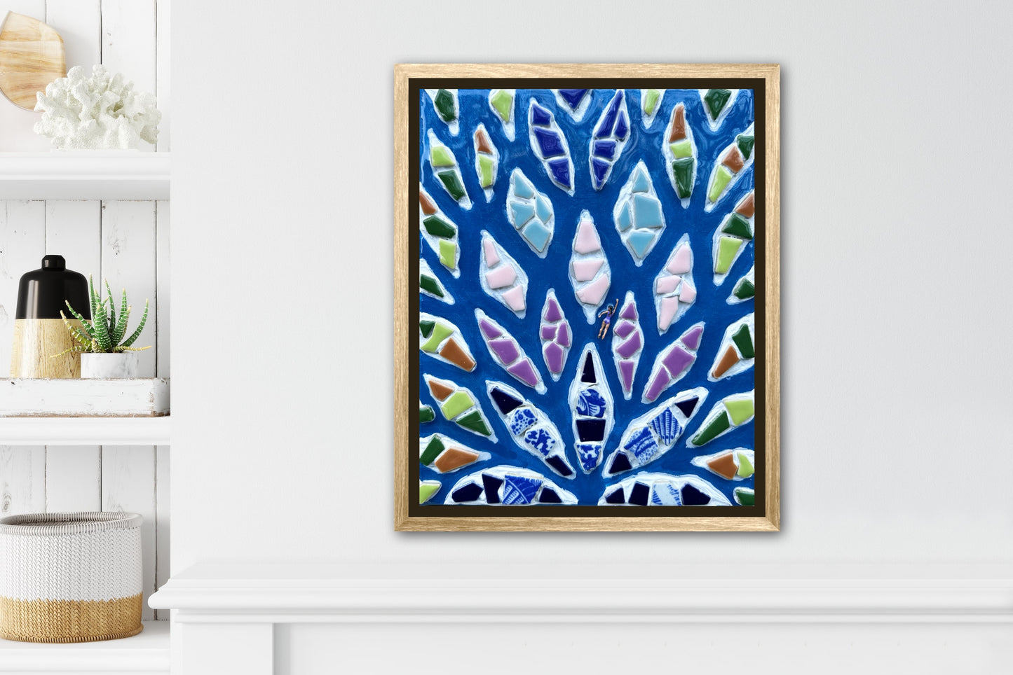 The Path to Purpose - 8x10 Mixed Media; Sand, Acrylic & Resin on Canvas Framed