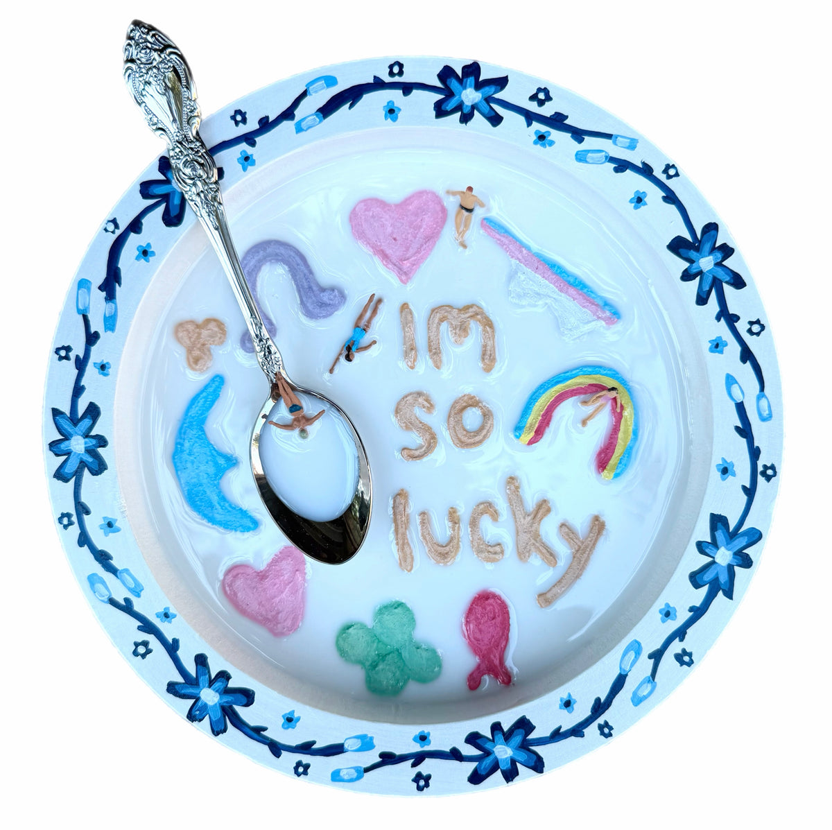 Lucky Charms: Saturday Mornings Cereal Collection - 8x8in Mixed Media