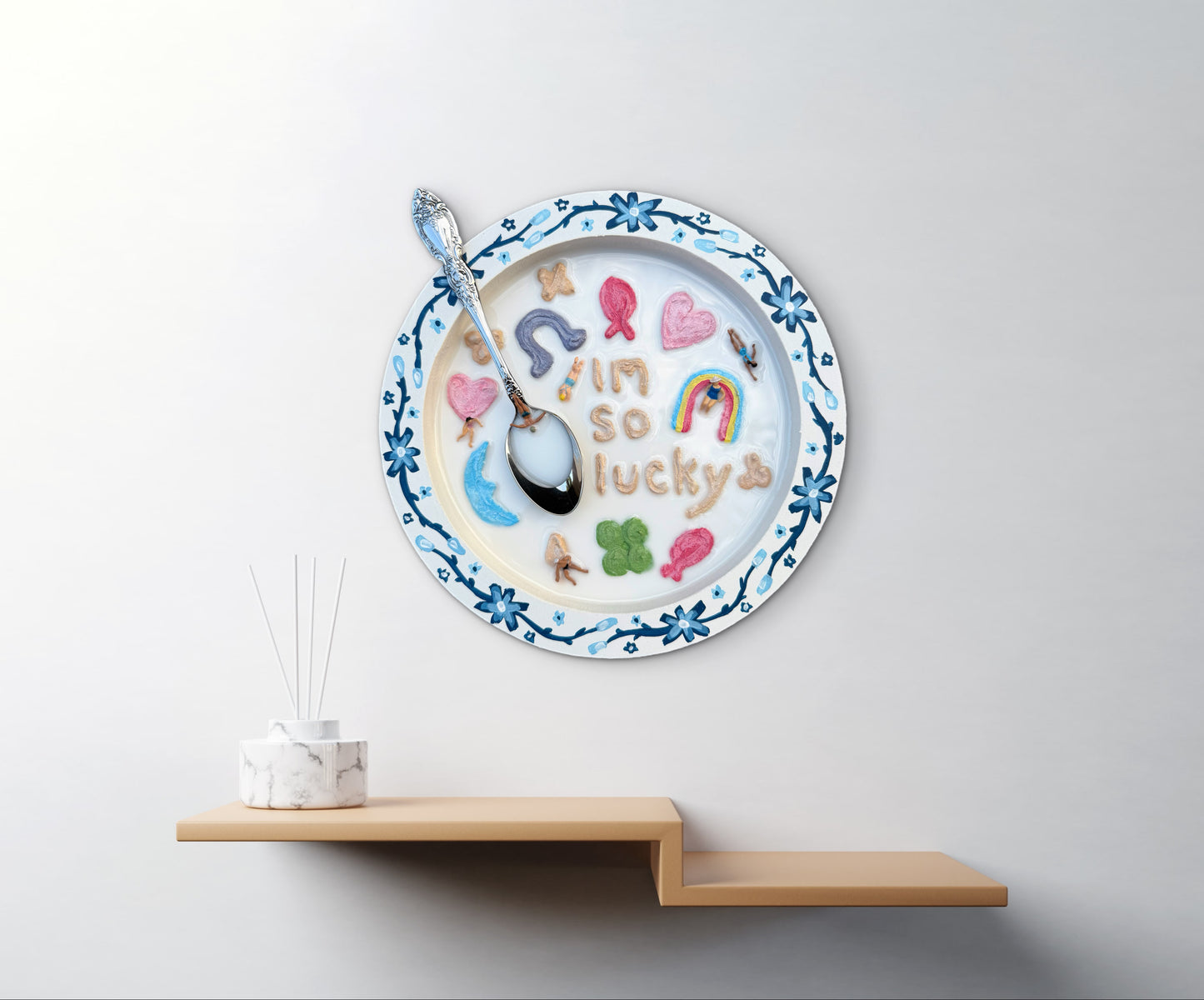 Lucky Charms: Saturday Mornings Cereal Collection - 8x8in Mixed Media