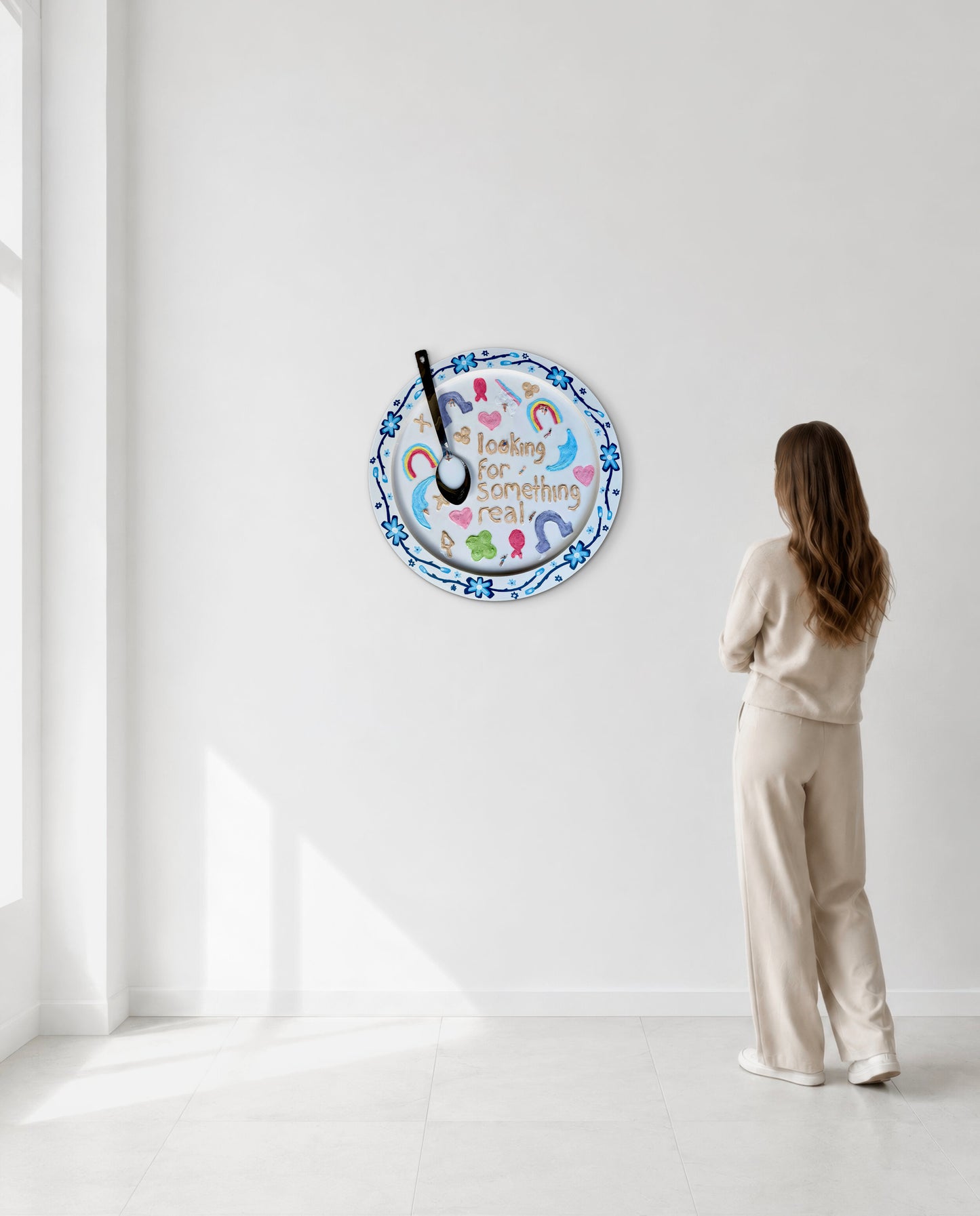 Lucky Charms: Looking for Something Real - 20x20in Mixed Media