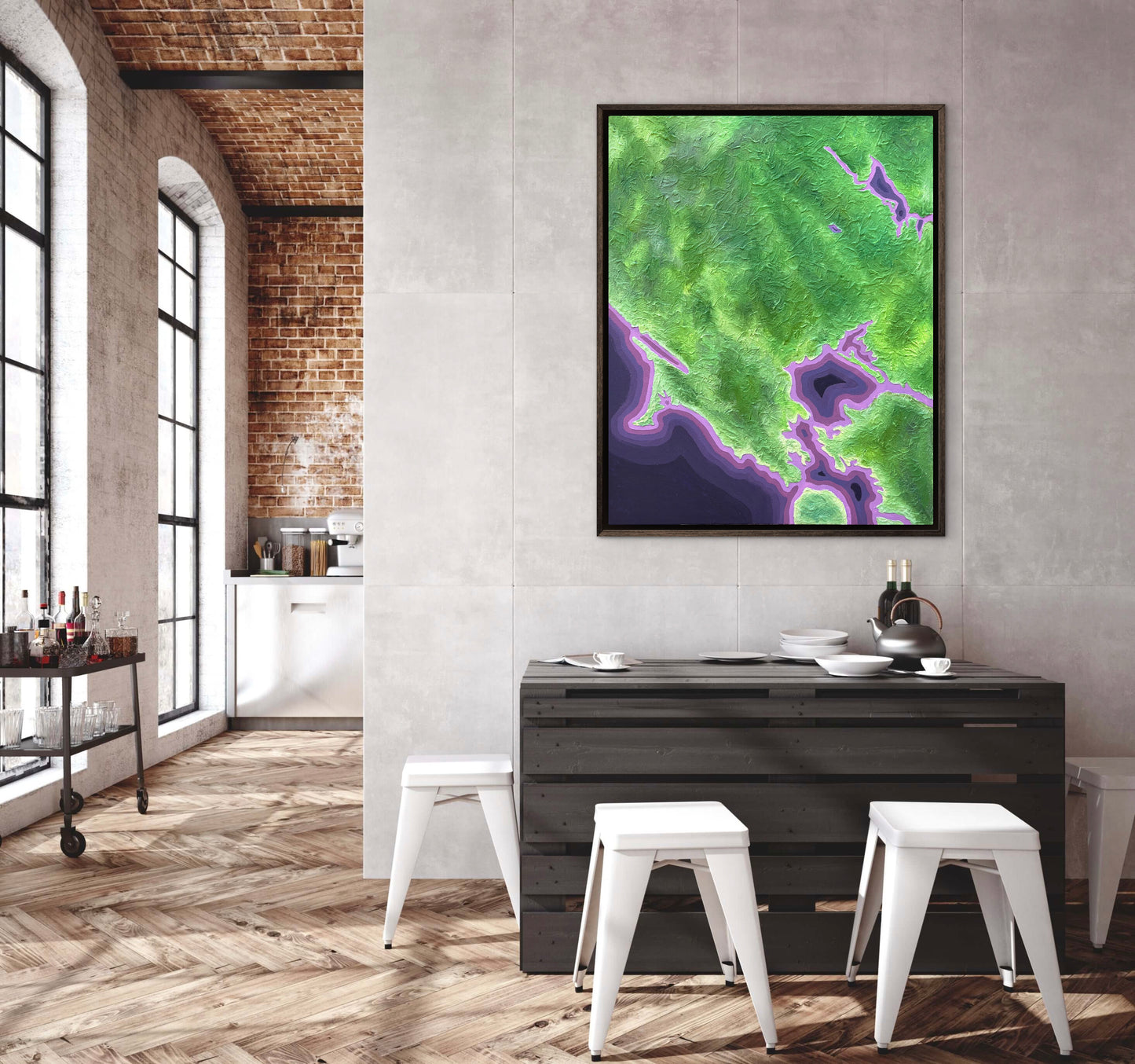 California Wine Country: A Love Letter, 24x30in Mixed Media on Canvas