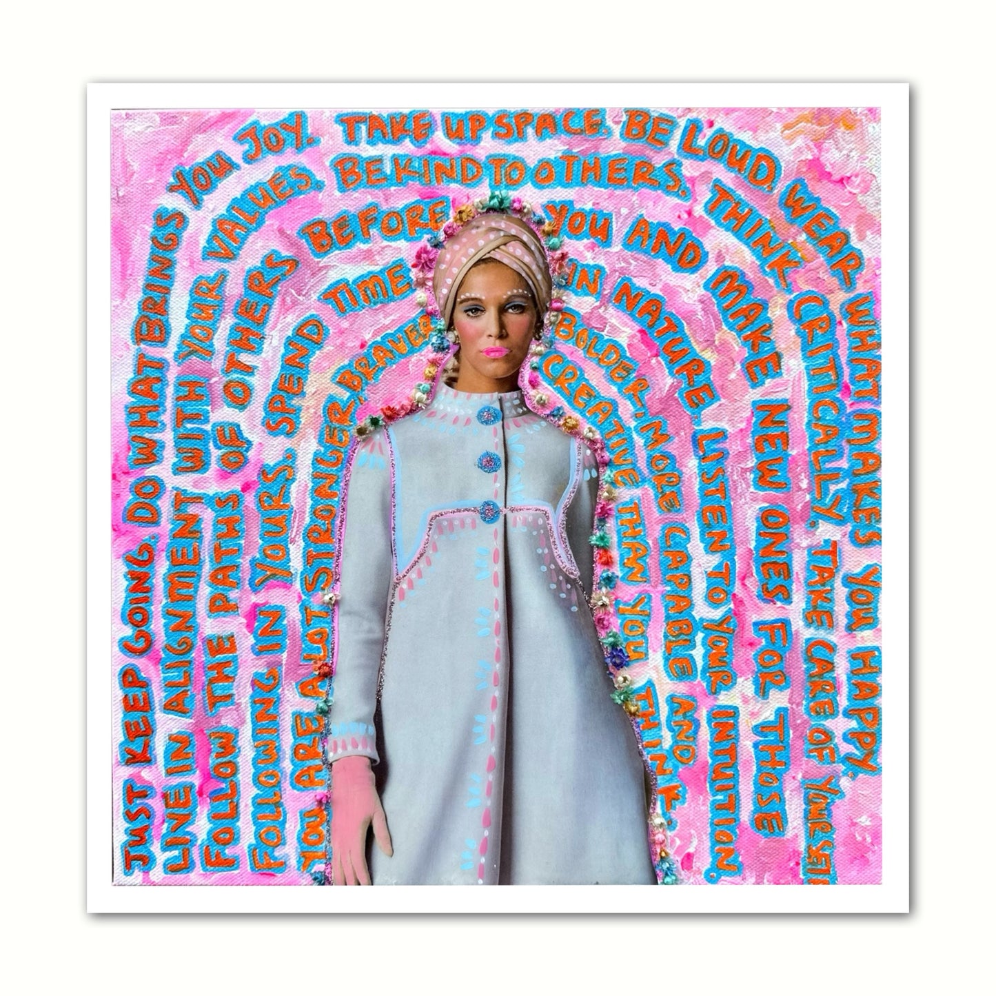 “Just Keep Going” Giclée Fine Art Print 10x10in