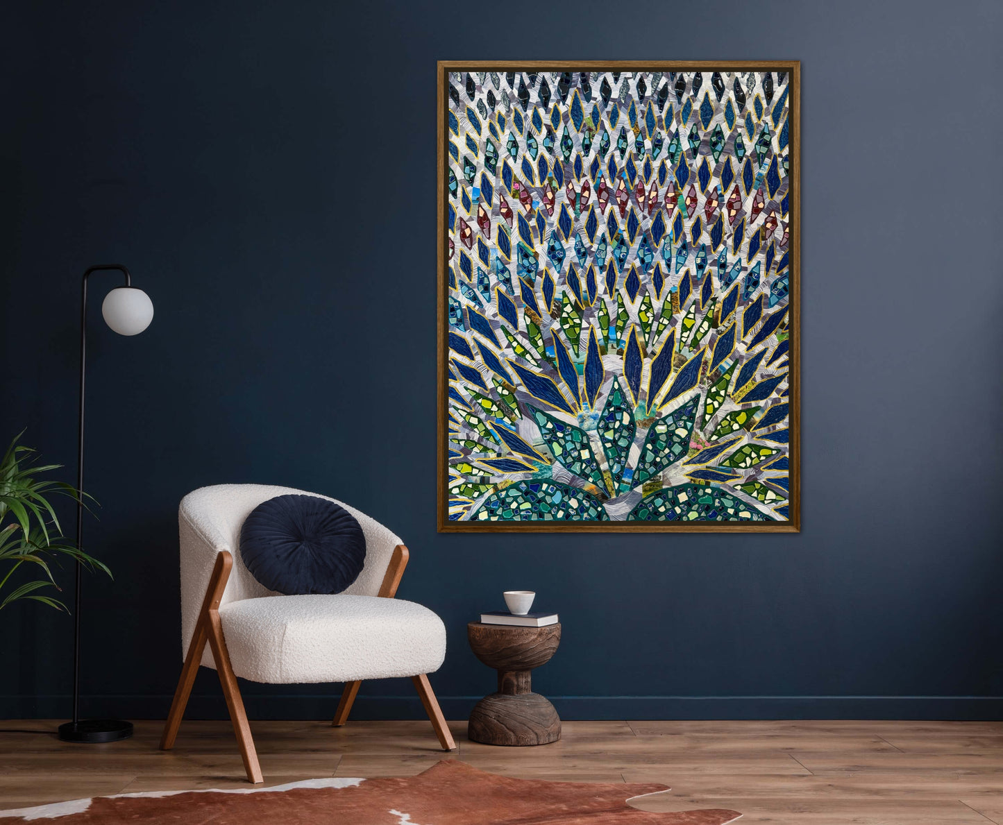 The Path to Paradise - 36x48in Mixed Media Textured Artwork Framed