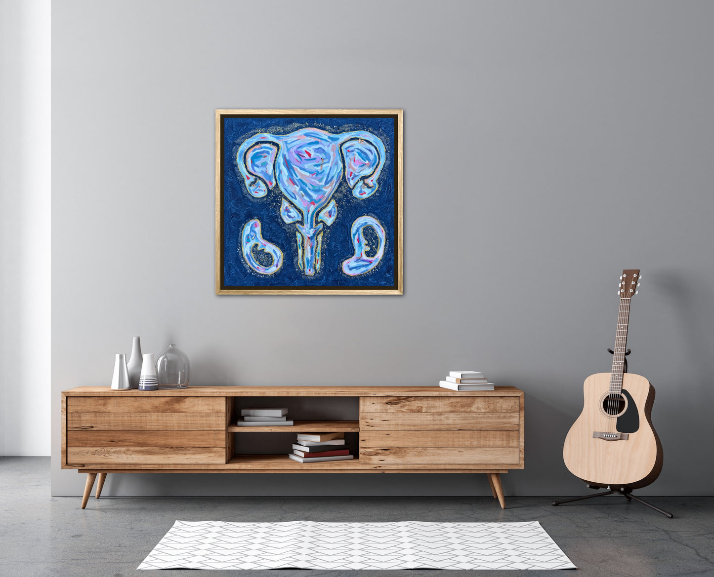 The First Resort 24x24in Original Framed