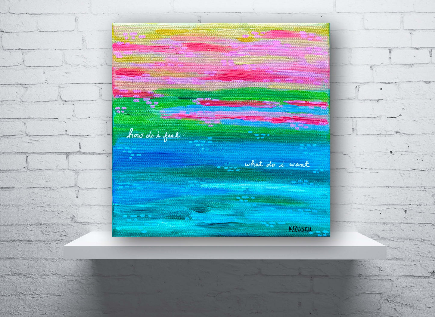 Feel & Want - 6x6in 3D Canvas