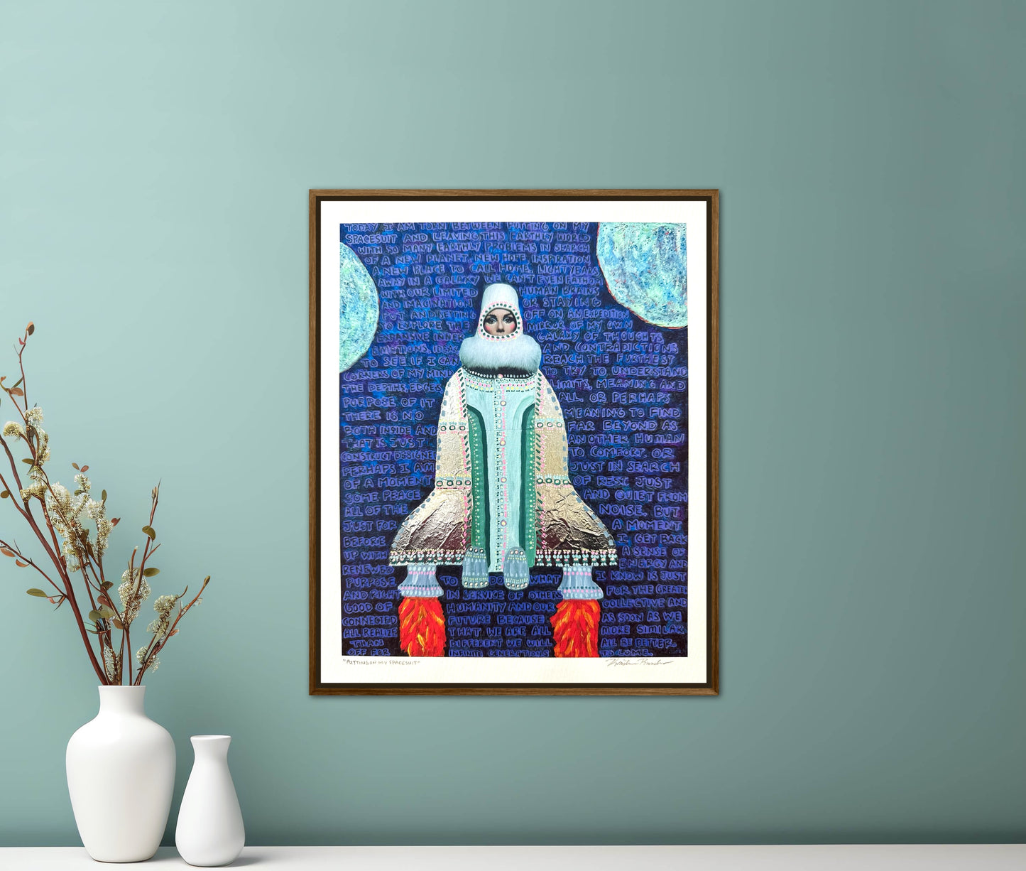 “Putting on My Spacesuit” Giclée Fine Art Print 8x10in or 4x5in