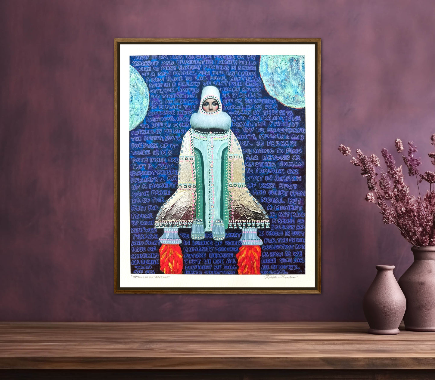 “Putting on My Spacesuit” Giclée Fine Art Print 8x10in or 4x5in