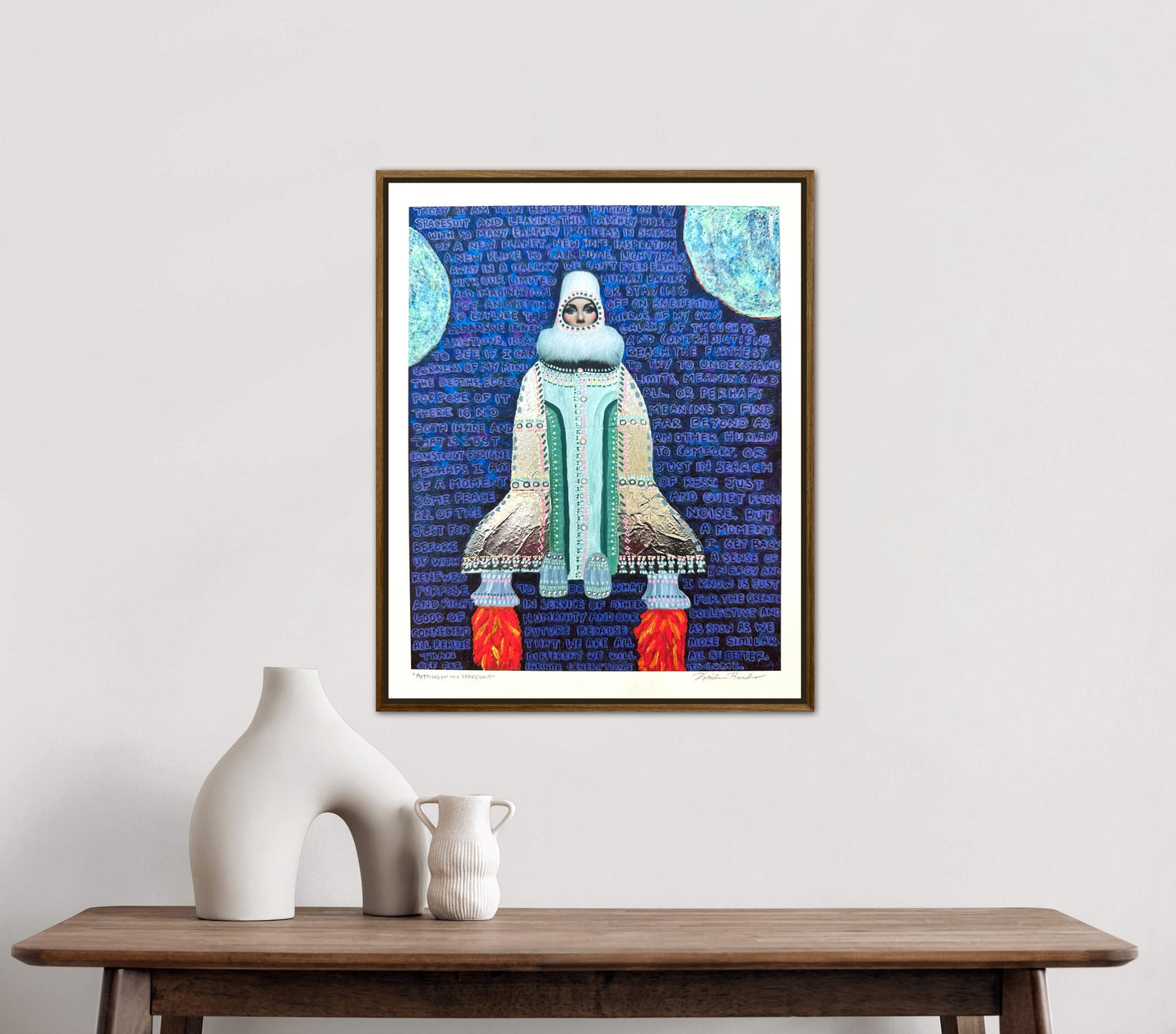 “Putting on My Spacesuit” Giclée Fine Art Print 8x10in or 4x5in