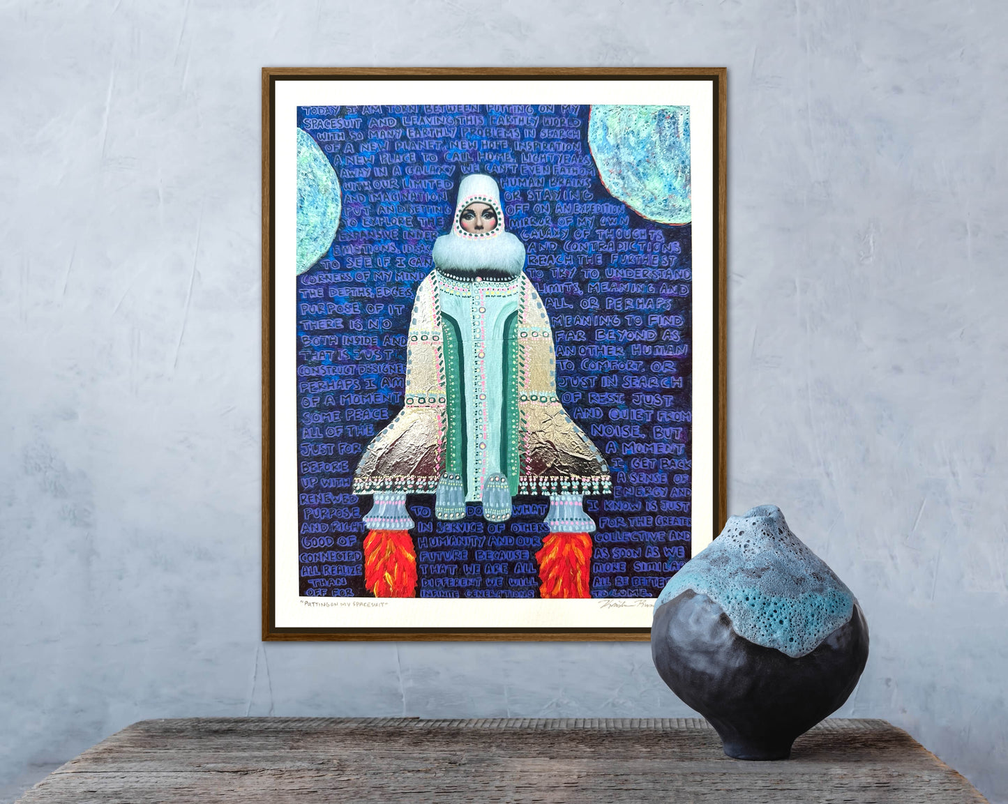 “Putting on My Spacesuit” Giclée Fine Art Print 8x10in or 4x5in