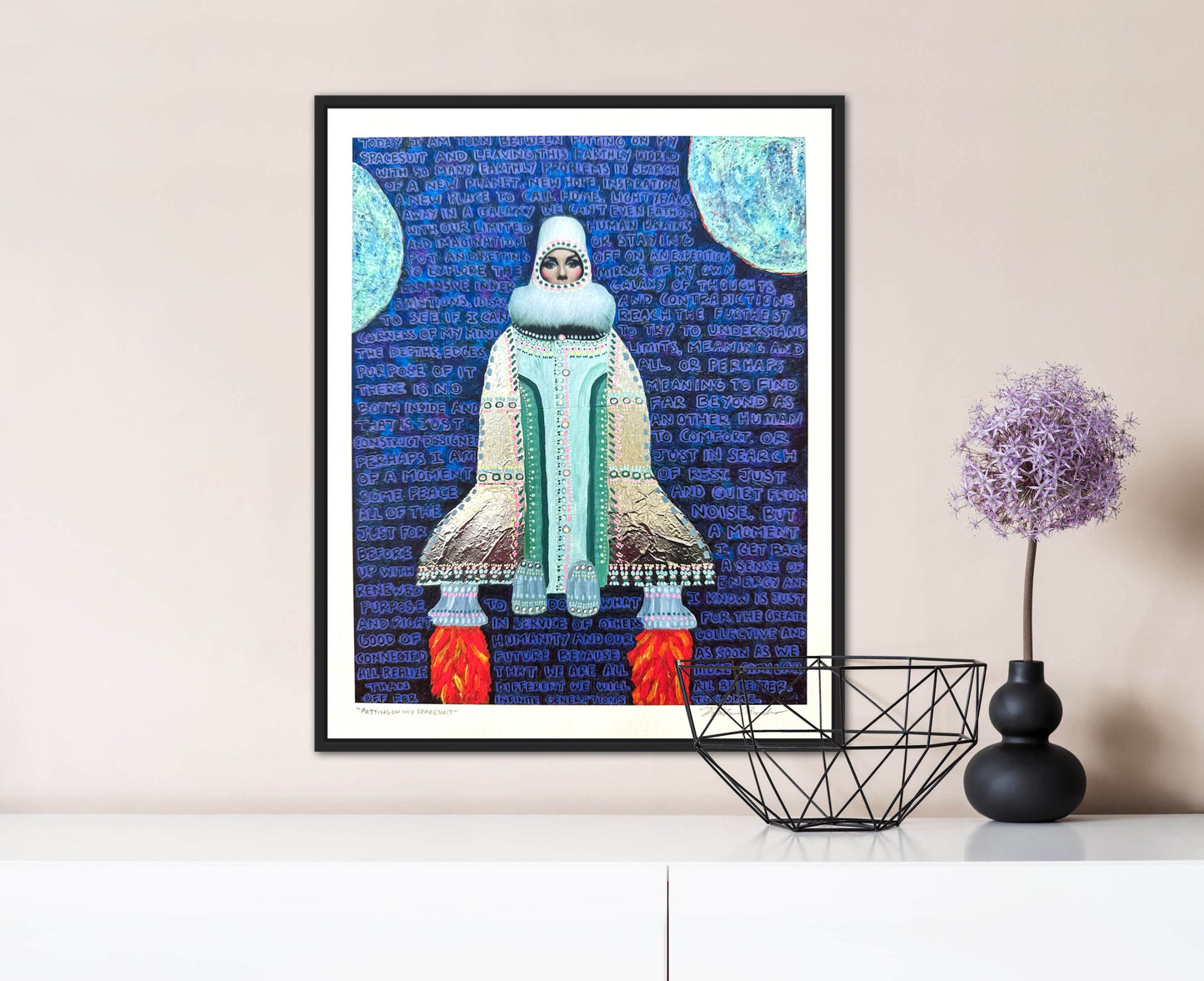 “Putting on My Spacesuit” Giclée Fine Art Print 8x10in or 4x5in