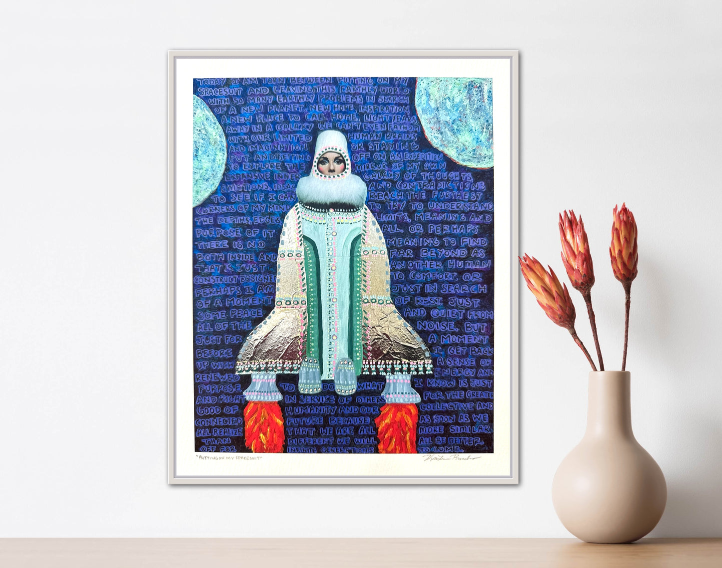 “Putting on My Spacesuit” Giclée Fine Art Print 8x10in or 4x5in