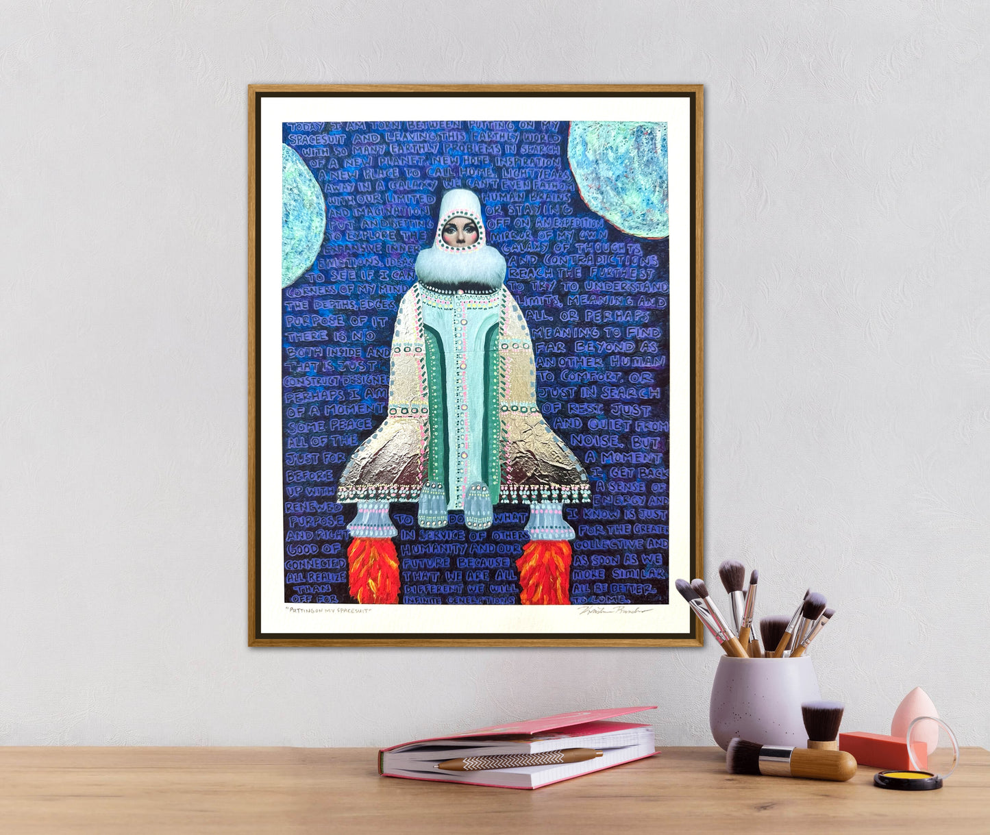 “Putting on My Spacesuit” Giclée Fine Art Print 8x10in or 4x5in